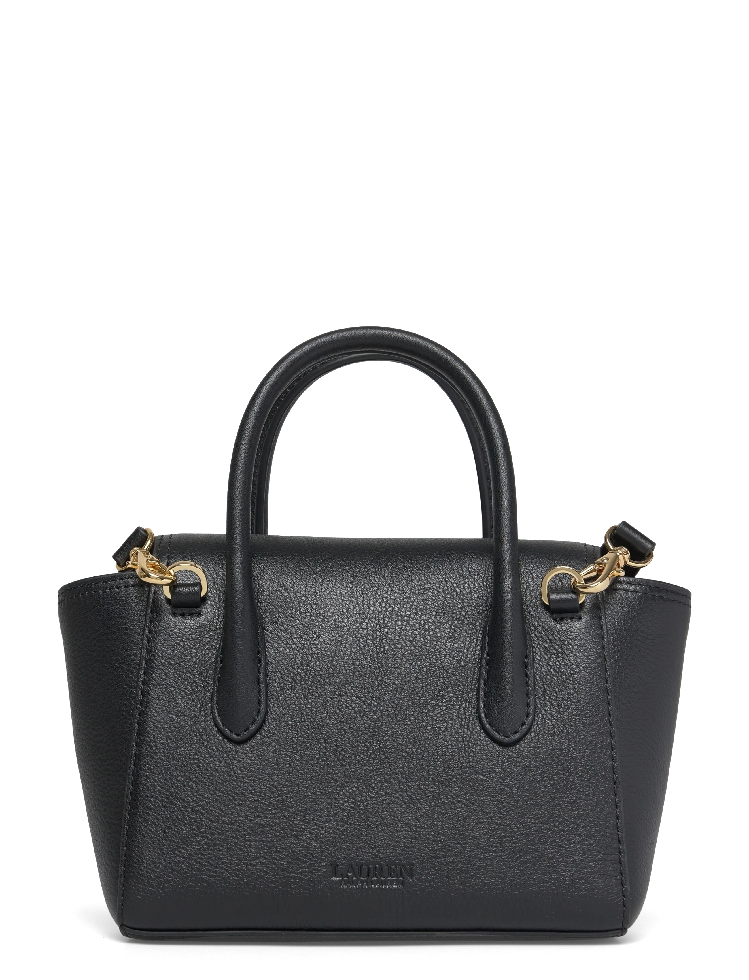 Lauren Ralph Lauren - LUXE PEBBLE LTHR-TNNR SM SCHL-STL-S - special occasions - black - 1