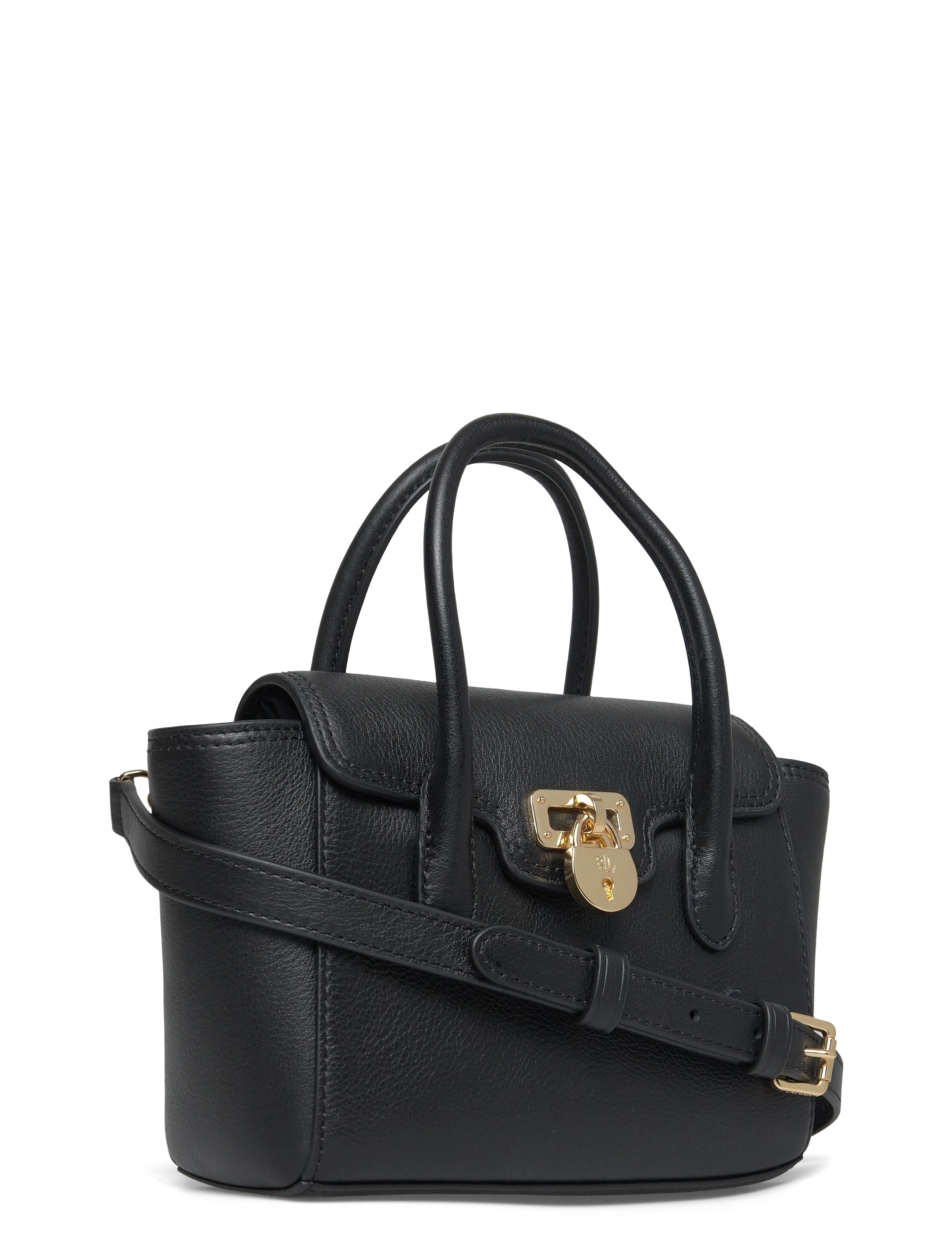 Lauren Ralph Lauren - LUXE PEBBLE LTHR-TNNR SM SCHL-STL-S - special occasions - black - 2