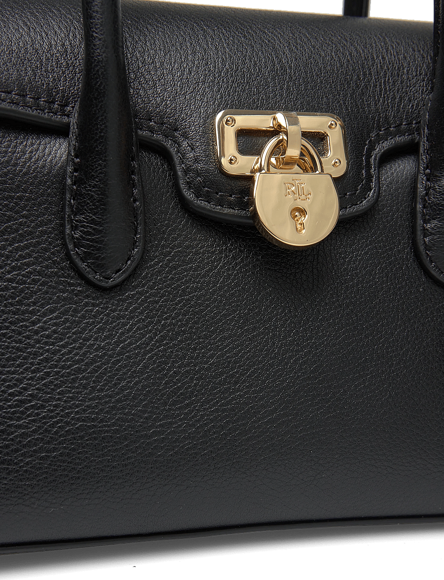 Lauren Ralph Lauren - LUXE PEBBLE LTHR-TNNR SM SCHL-STL-S - special occasions - black - 3