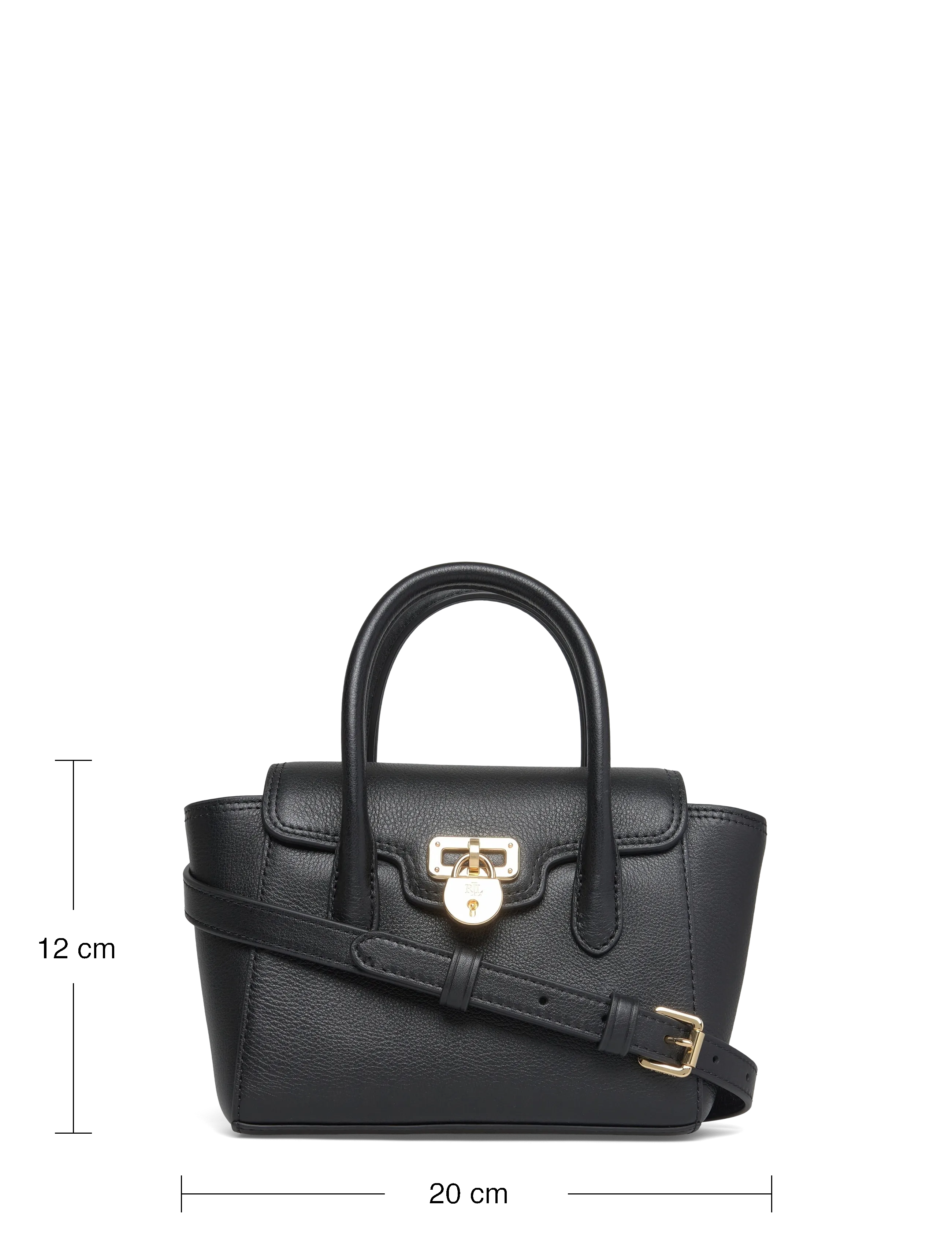 Lauren Ralph Lauren - LUXE PEBBLE LTHR-TNNR SM SCHL-STL-S - special occasions - black - 4