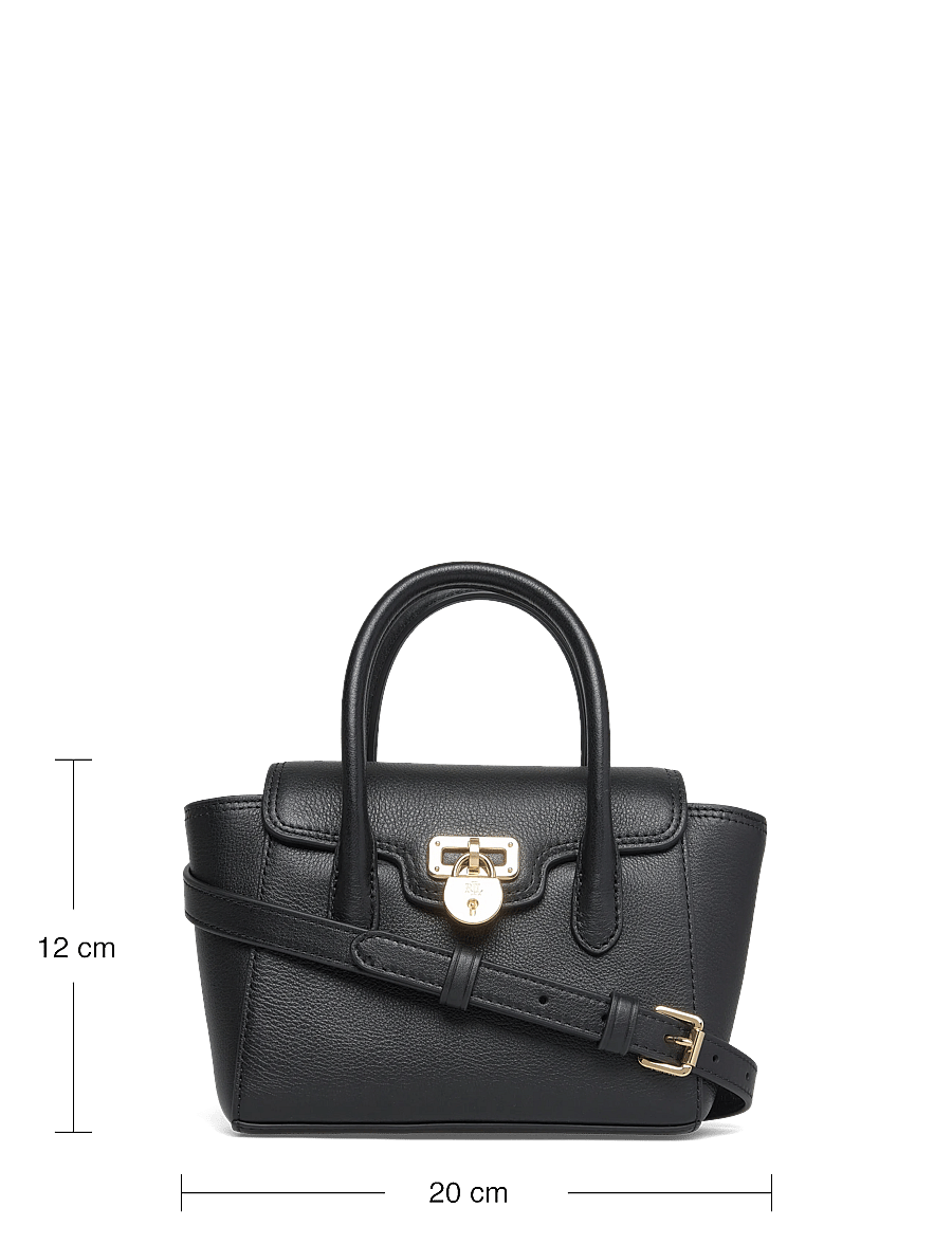 Lauren Ralph Lauren - LUXE PEBBLE LTHR-TNNR SM SCHL-STL-S - special occasions - black - 4