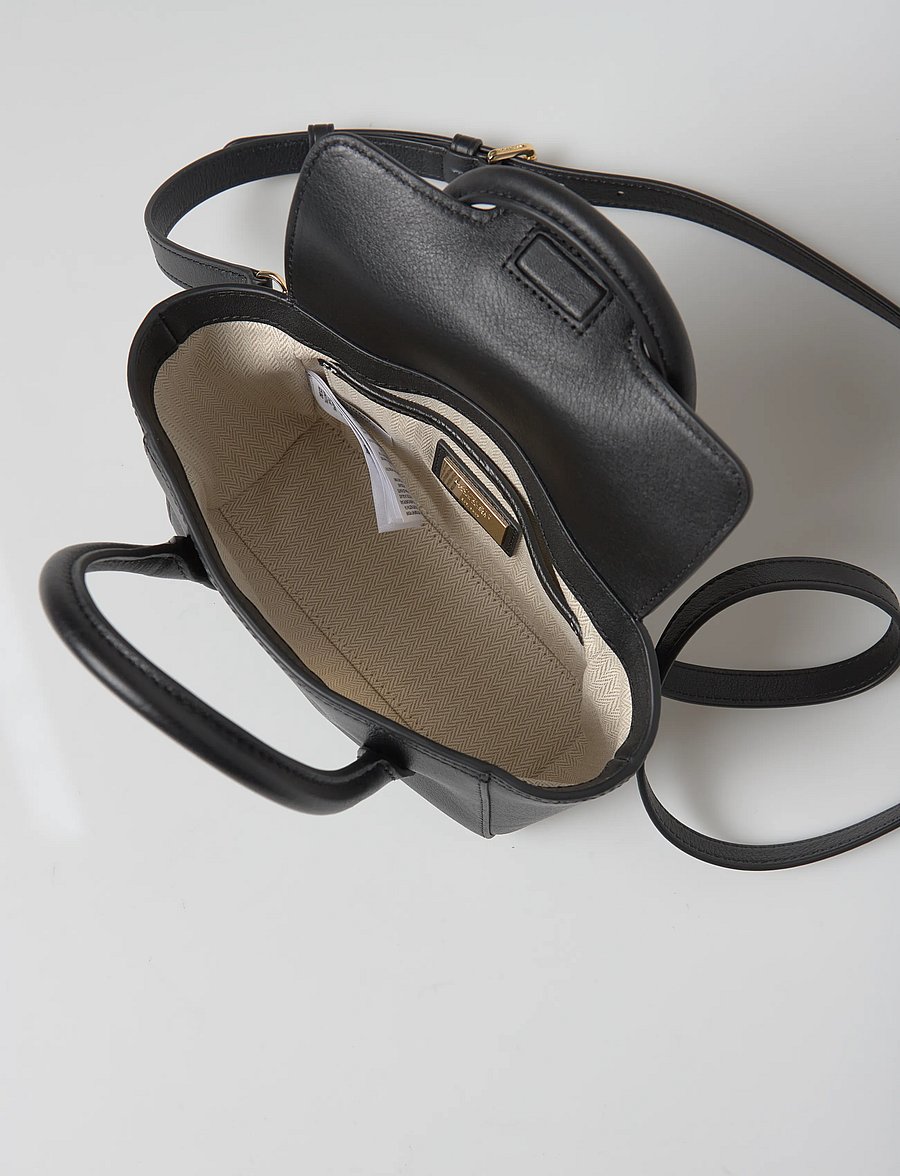 Lauren Ralph Lauren - LUXE PEBBLE LTHR-TNNR SM SCHL-STL-S - special occasions - black - 5