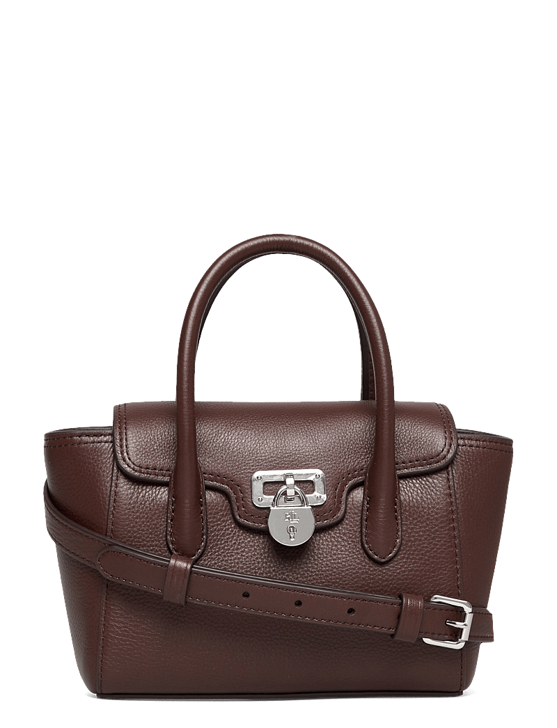Lauren Ralph Lauren - Pebbled Leather Small Tanner Satchel - erilised sündmused - dark hickory - 0
