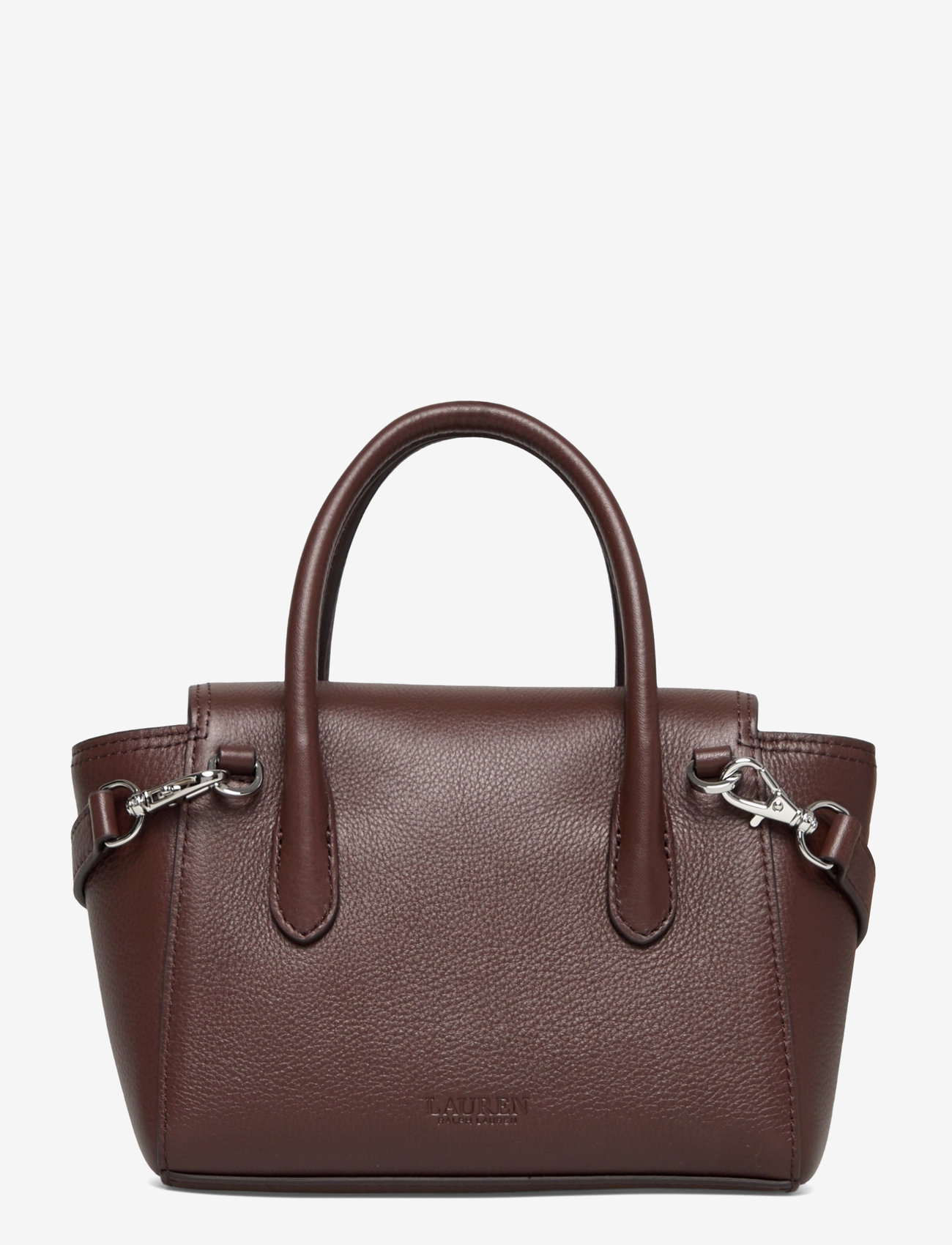 Lauren Ralph Lauren - Pebbled Leather Small Tanner Satchel - erilised sündmused - dark hickory - 1