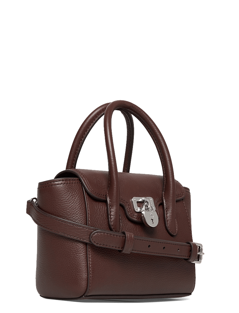 Lauren Ralph Lauren - Pebbled Leather Small Tanner Satchel - erilised sündmused - dark hickory - 2