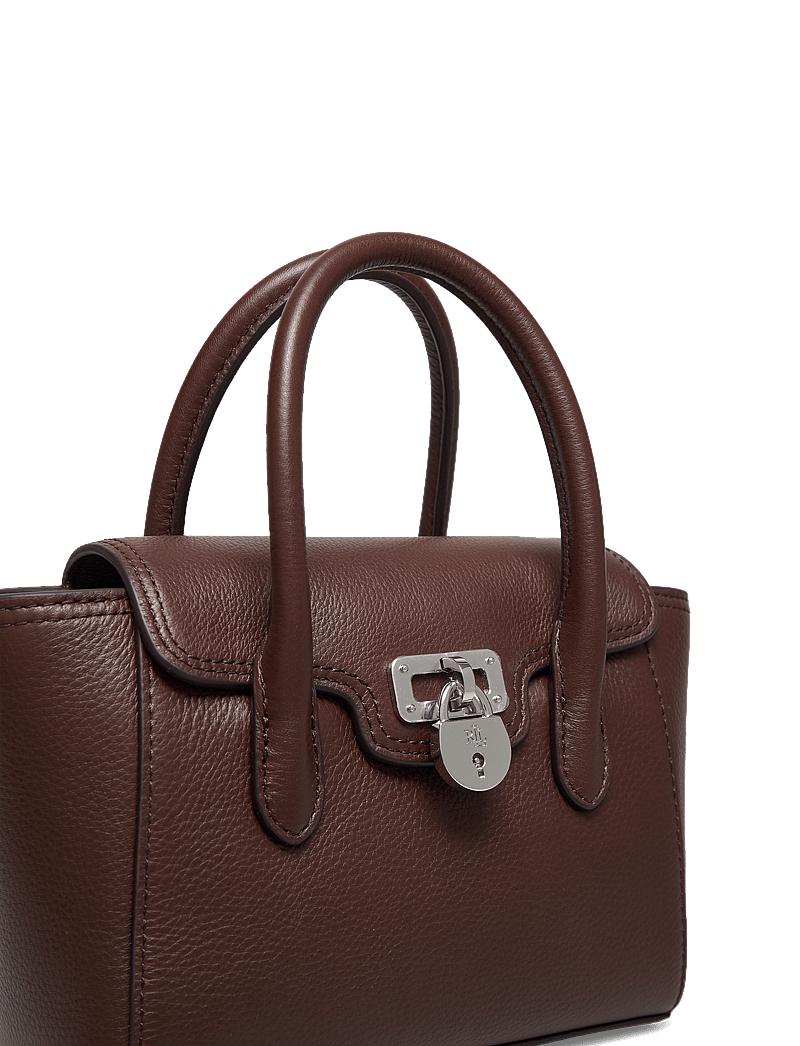 Lauren Ralph Lauren - Pebbled Leather Small Tanner Satchel - erilised sündmused - dark hickory - 3