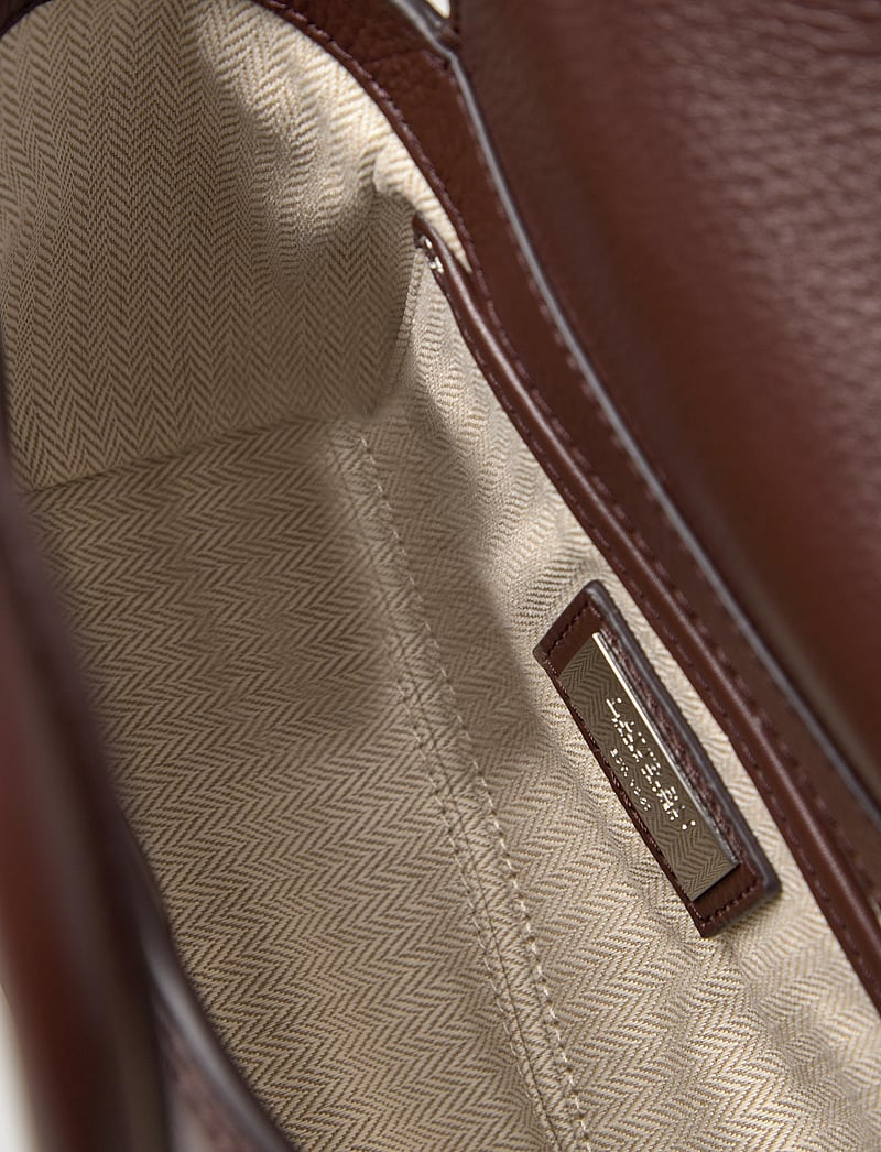 Lauren Ralph Lauren - Pebbled Leather Small Tanner Satchel - erilised sündmused - dark hickory - 4