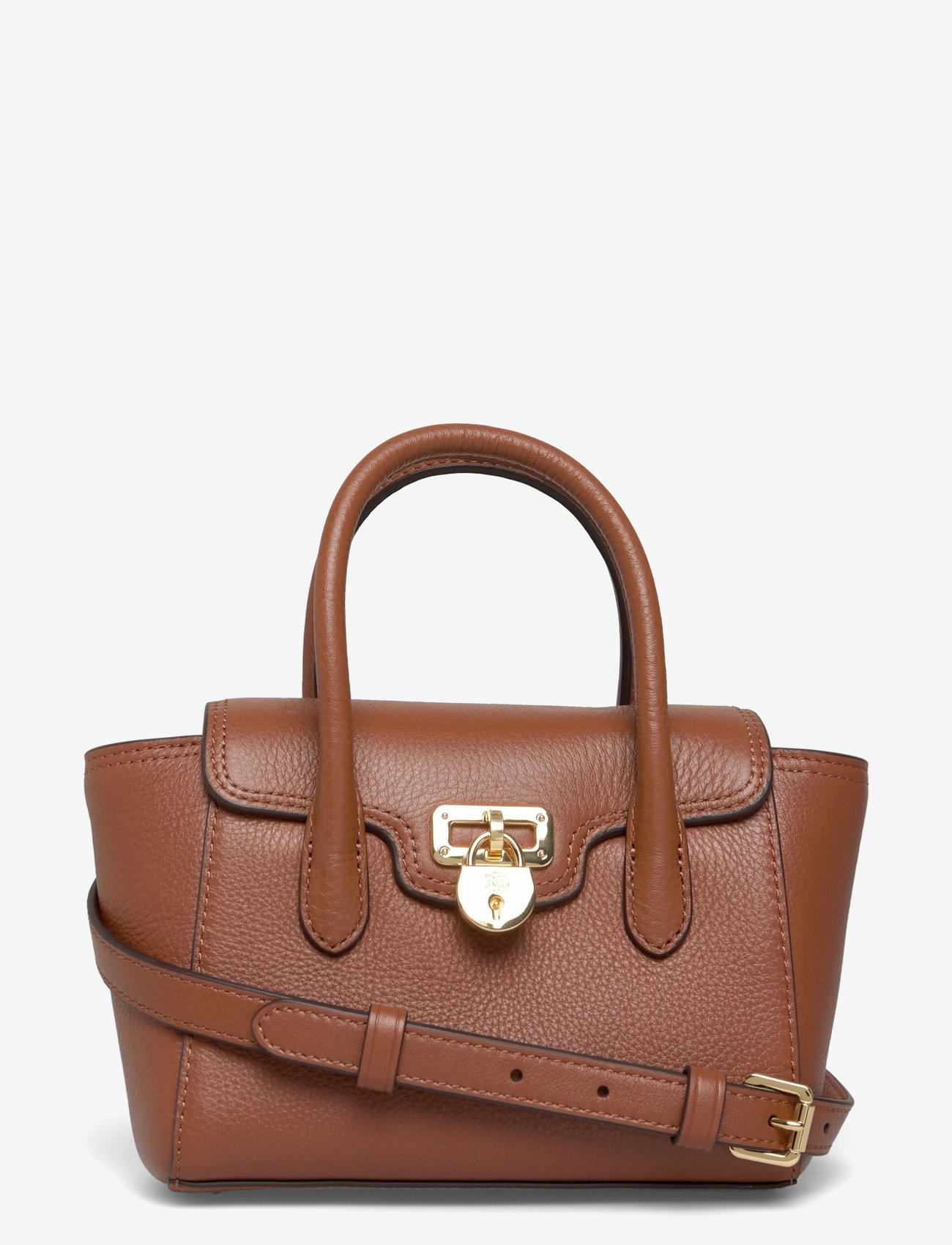 Lauren Ralph Lauren - Pebbled Leather Small Tanner Satchel - erilised sündmused - lauren tan - 0