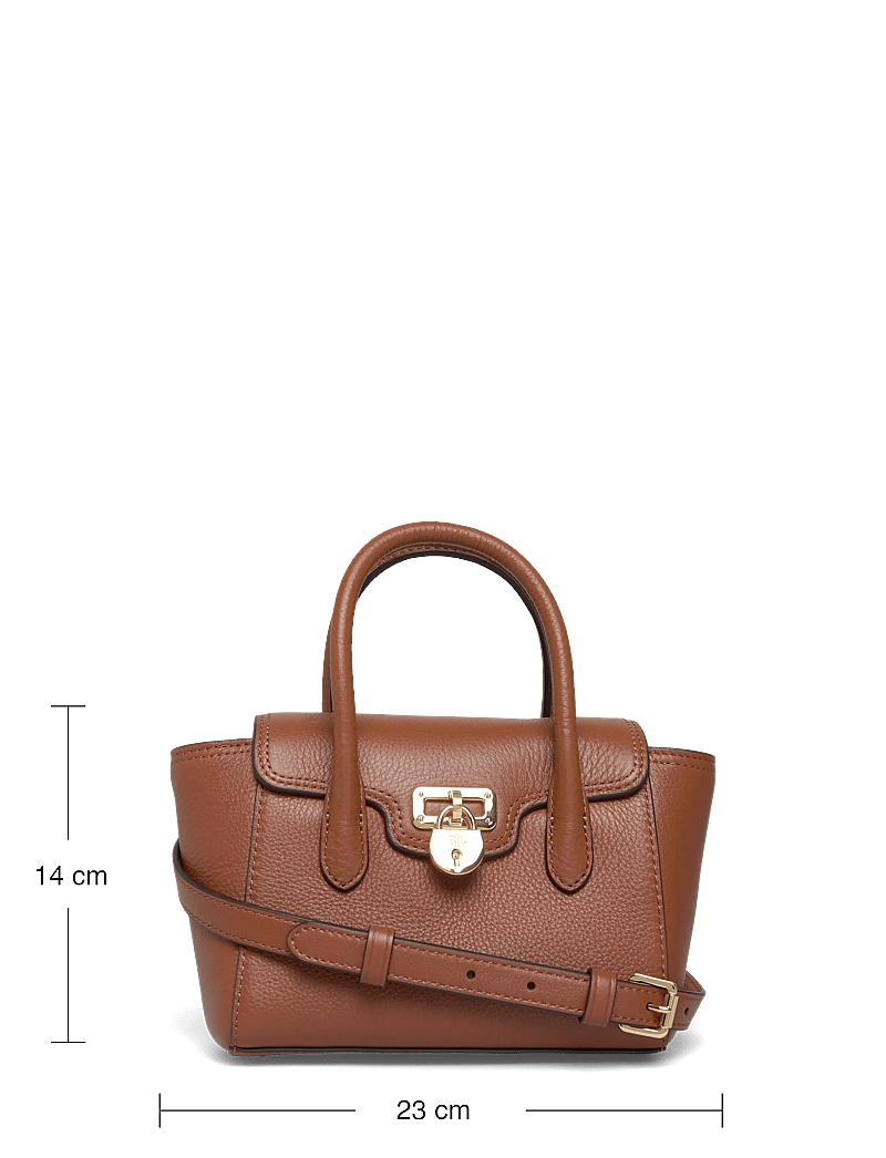 Lauren Ralph Lauren - Pebbled Leather Small Tanner Satchel - erilised sündmused - lauren tan - 3