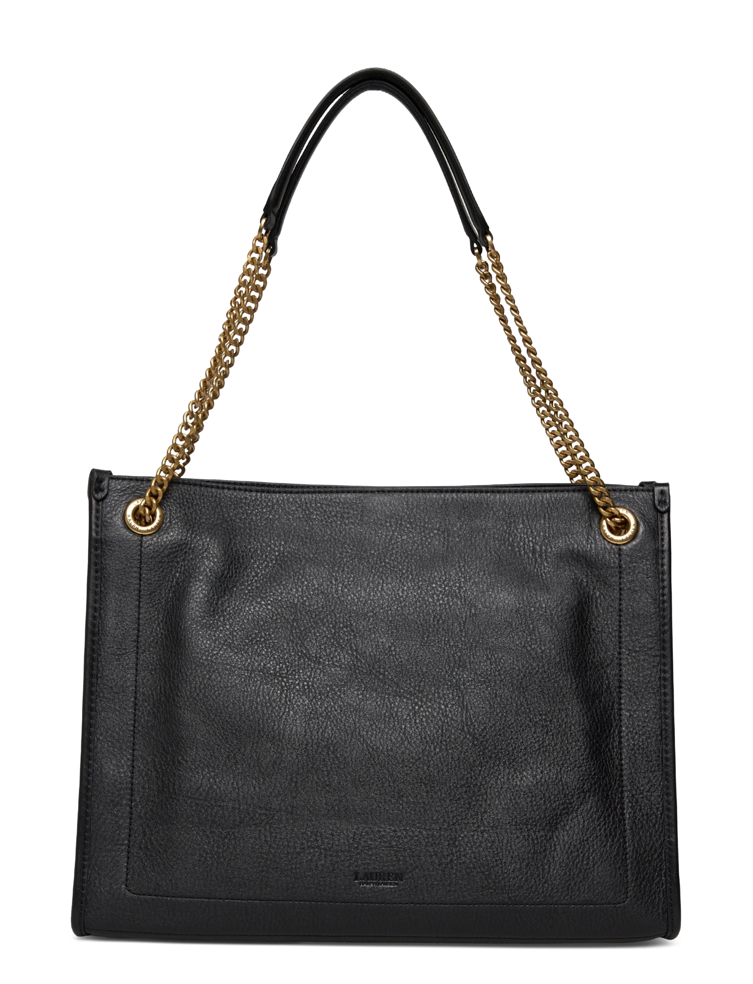 Lauren Ralph Lauren - LUXE PEBBLE LTHR-BRDLY SHPPR-TTE-LR - shopper - black - 1