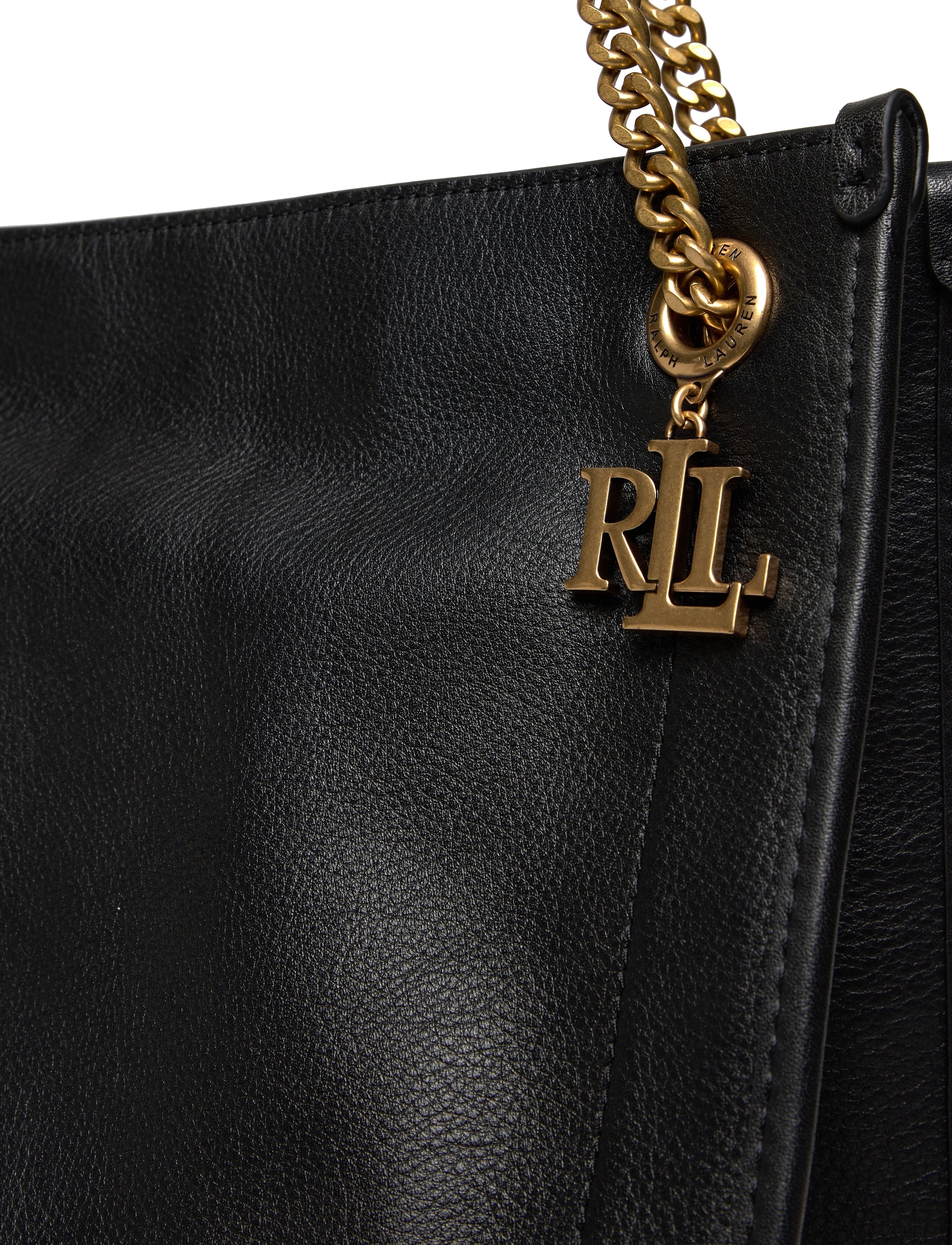 Lauren Ralph Lauren - LUXE PEBBLE LTHR-BRDLY SHPPR-TTE-LR - shopper - black - 3