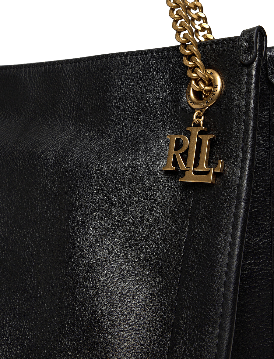Lauren Ralph Lauren - LUXE PEBBLE LTHR-BRDLY SHPPR-TTE-LR - shopper - black - 3
