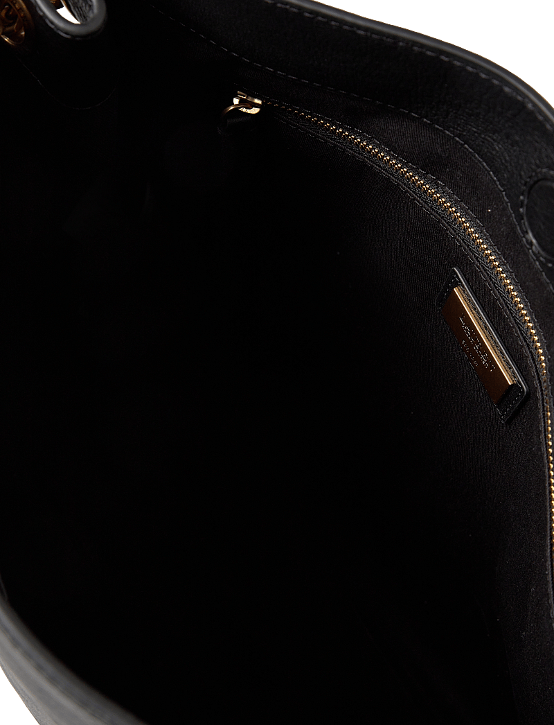 Lauren Ralph Lauren - Pebbled Leather Large Bradley Tote Bag - shoppingväskor - black - 4