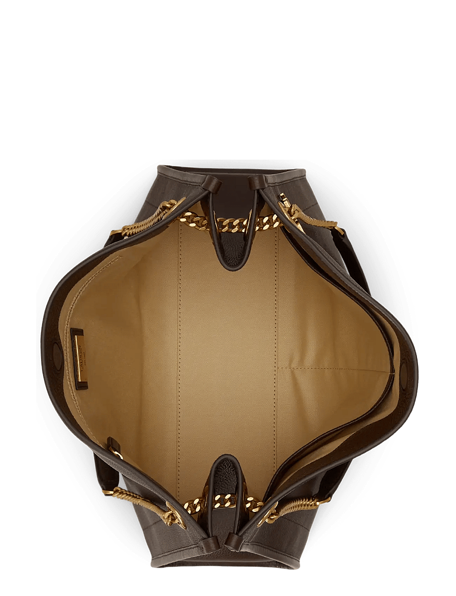 Lauren Ralph Lauren - Pebbled Leather Large Bradley Tote Bag - shoppingväskor - chestnut brown - 3