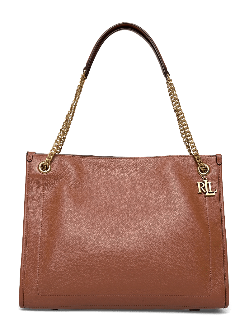 Lauren Ralph Lauren - Pebbled Leather Large Bradley Tote Bag - shoppers - lauren tan - 0