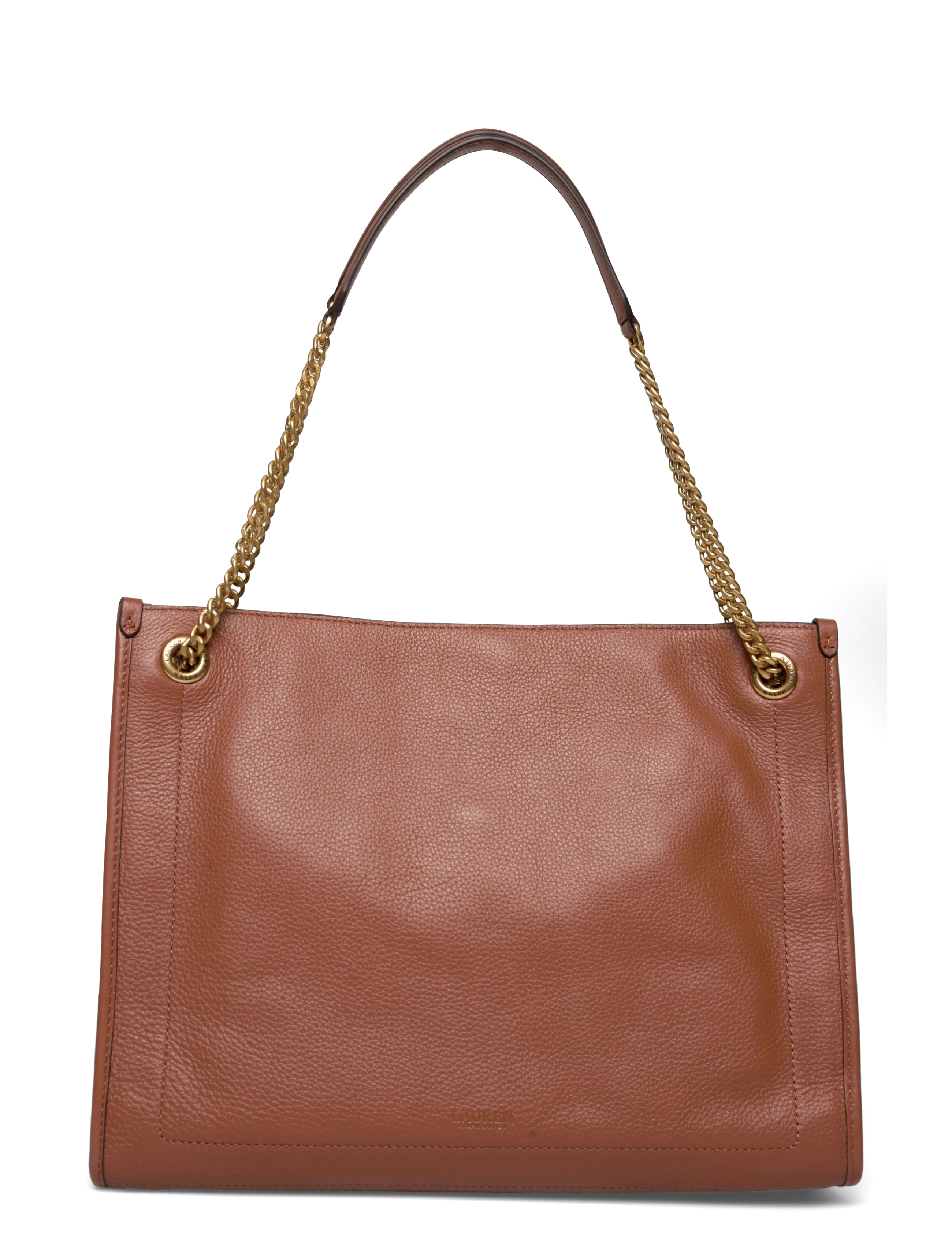 Lauren Ralph Lauren - LUXE PEBBLE LTHR-BRDLY SHPPR-TTE-LR - shopper - lauren tan - 1