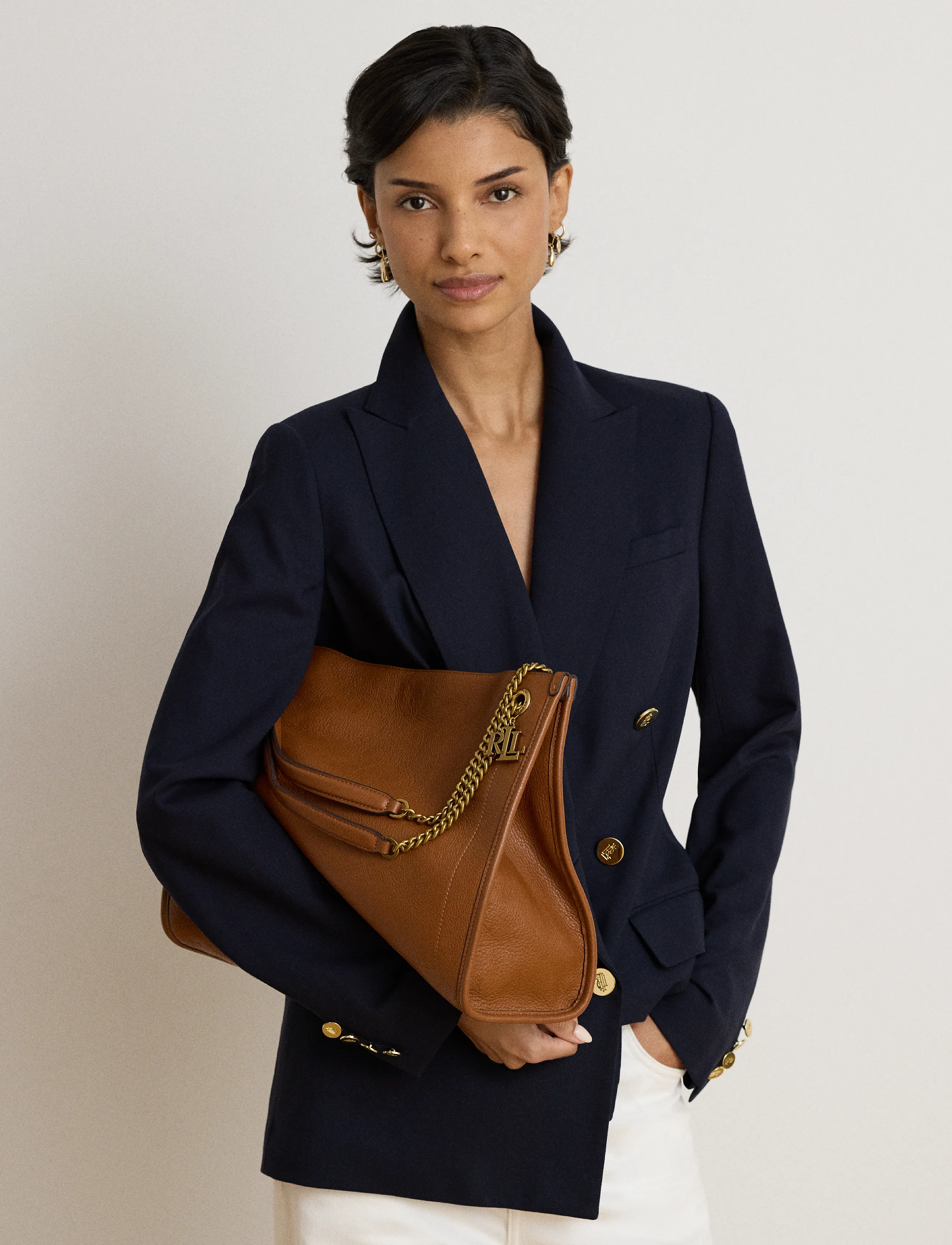 Pebbled Leather Large Bradley Tote Bag