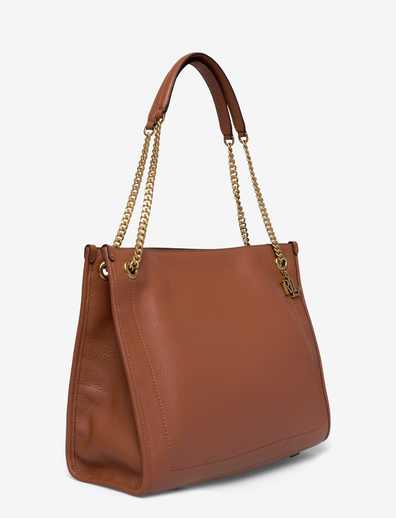 Lauren Ralph Lauren - Pebbled Leather Large Bradley Tote Bag - shoppingväskor - lauren tan - 2