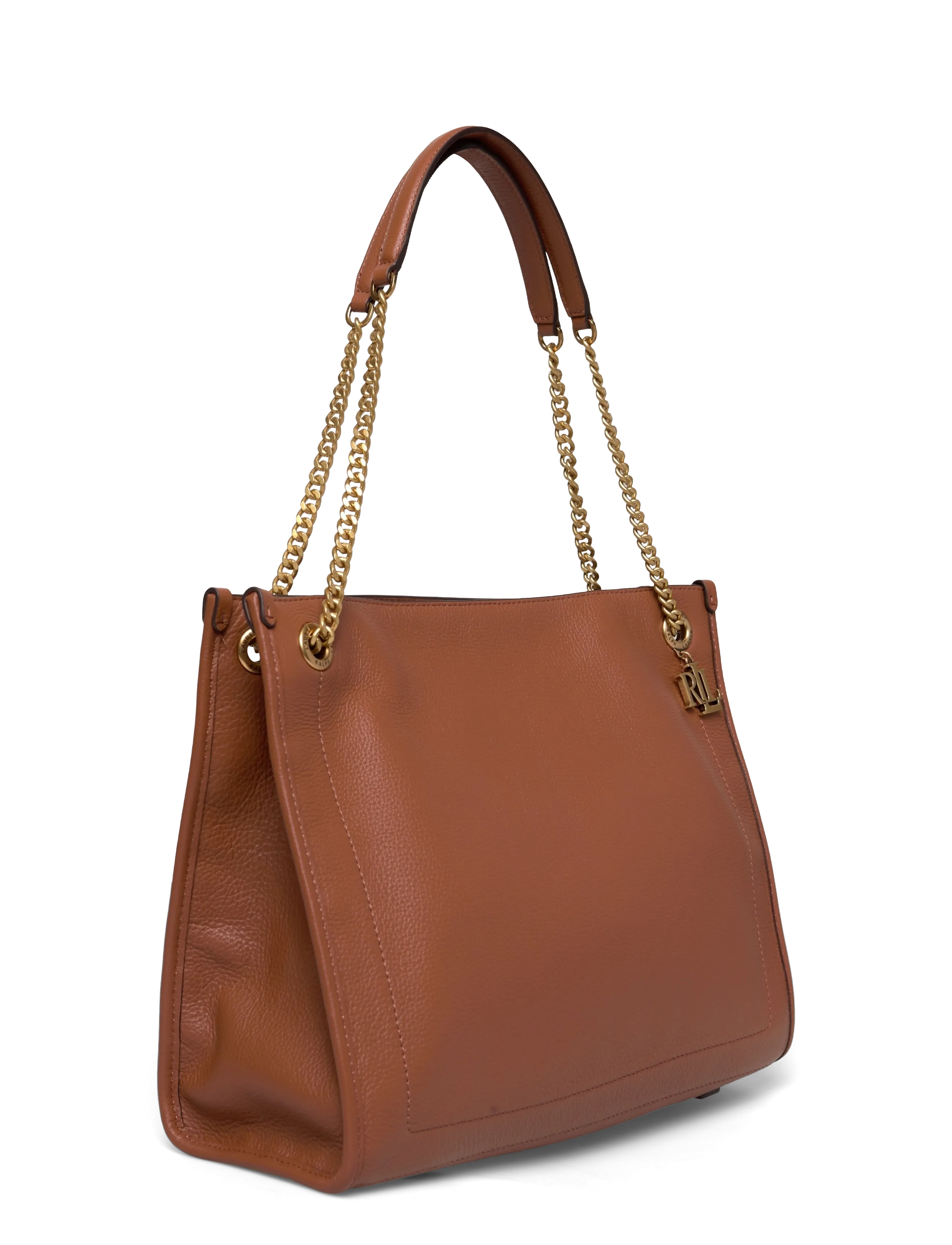 Lauren Ralph Lauren - LUXE PEBBLE LTHR-BRDLY SHPPR-TTE-LR - shopper - lauren tan - 2