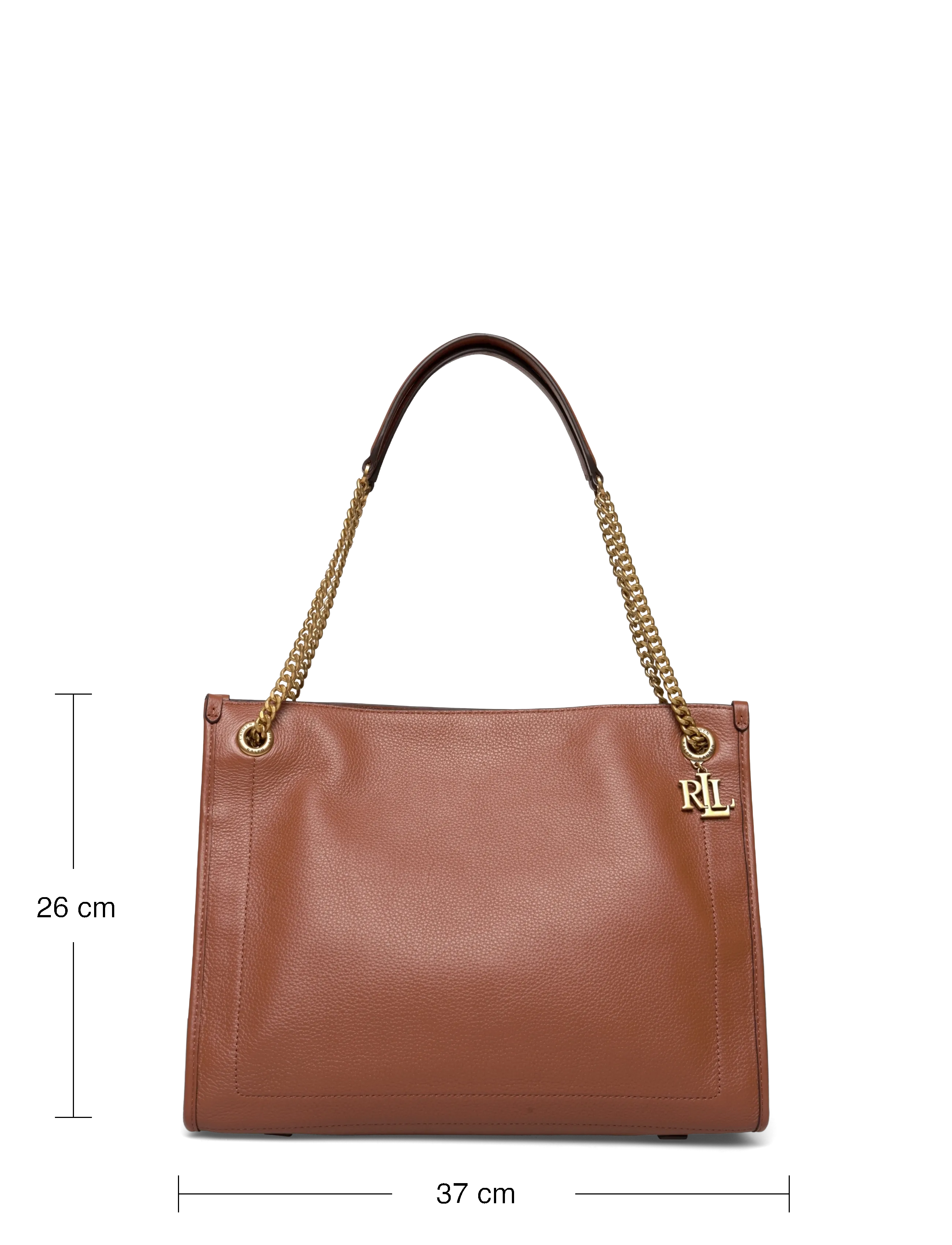 Lauren Ralph Lauren - LUXE PEBBLE LTHR-BRDLY SHPPR-TTE-LR - shopper - lauren tan - 3