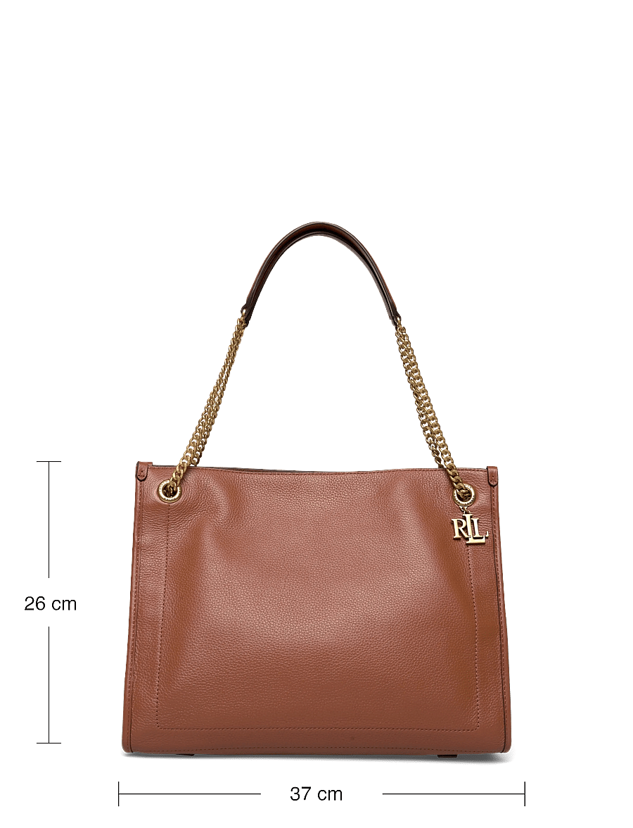 Lauren Ralph Lauren - LUXE PEBBLE LTHR-BRDLY SHPPR-TTE-LR - shopper - lauren tan - 3
