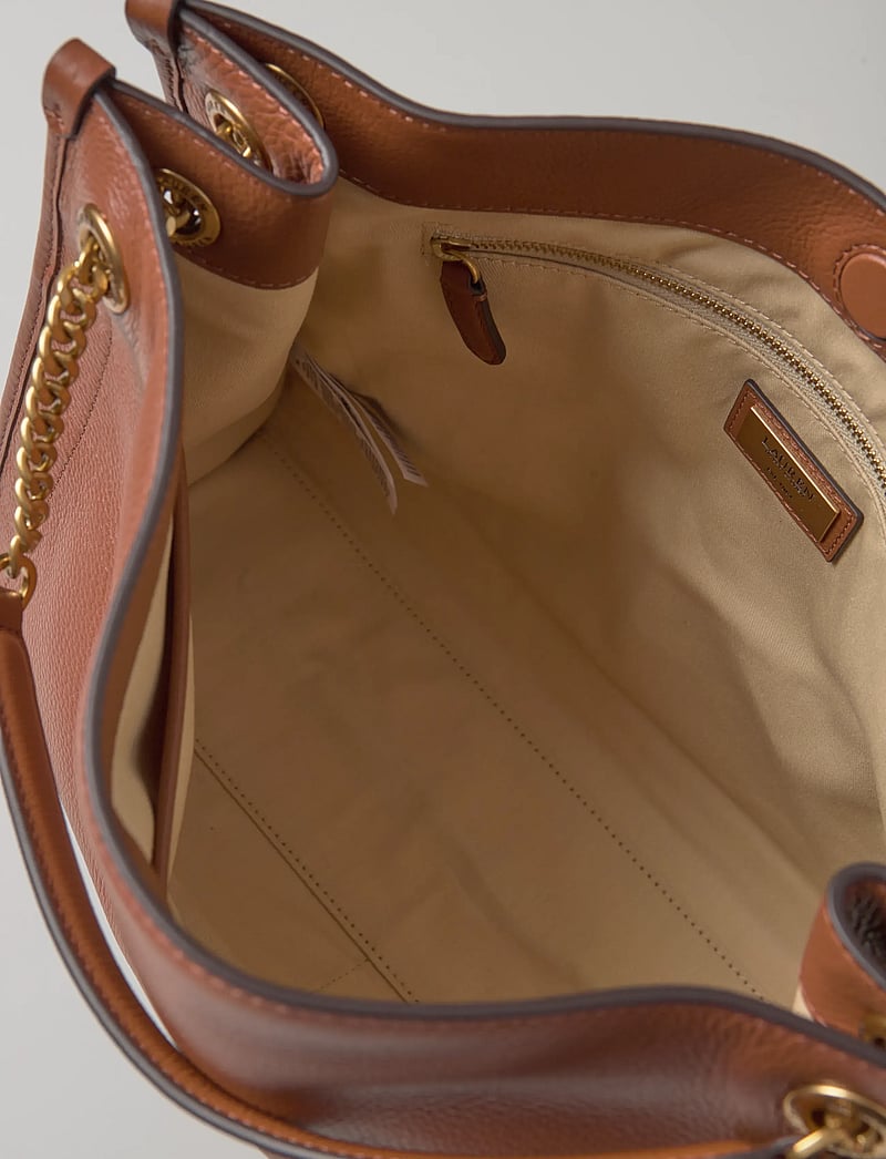 Lauren Ralph Lauren - Pebbled Leather Large Bradley Tote Bag - shoppers - lauren tan - 4