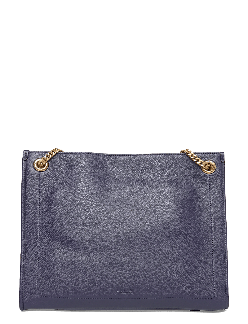 Lauren Ralph Lauren - Pebbled Leather Large Bradley Tote Bag - shoppers - refined navy - 1