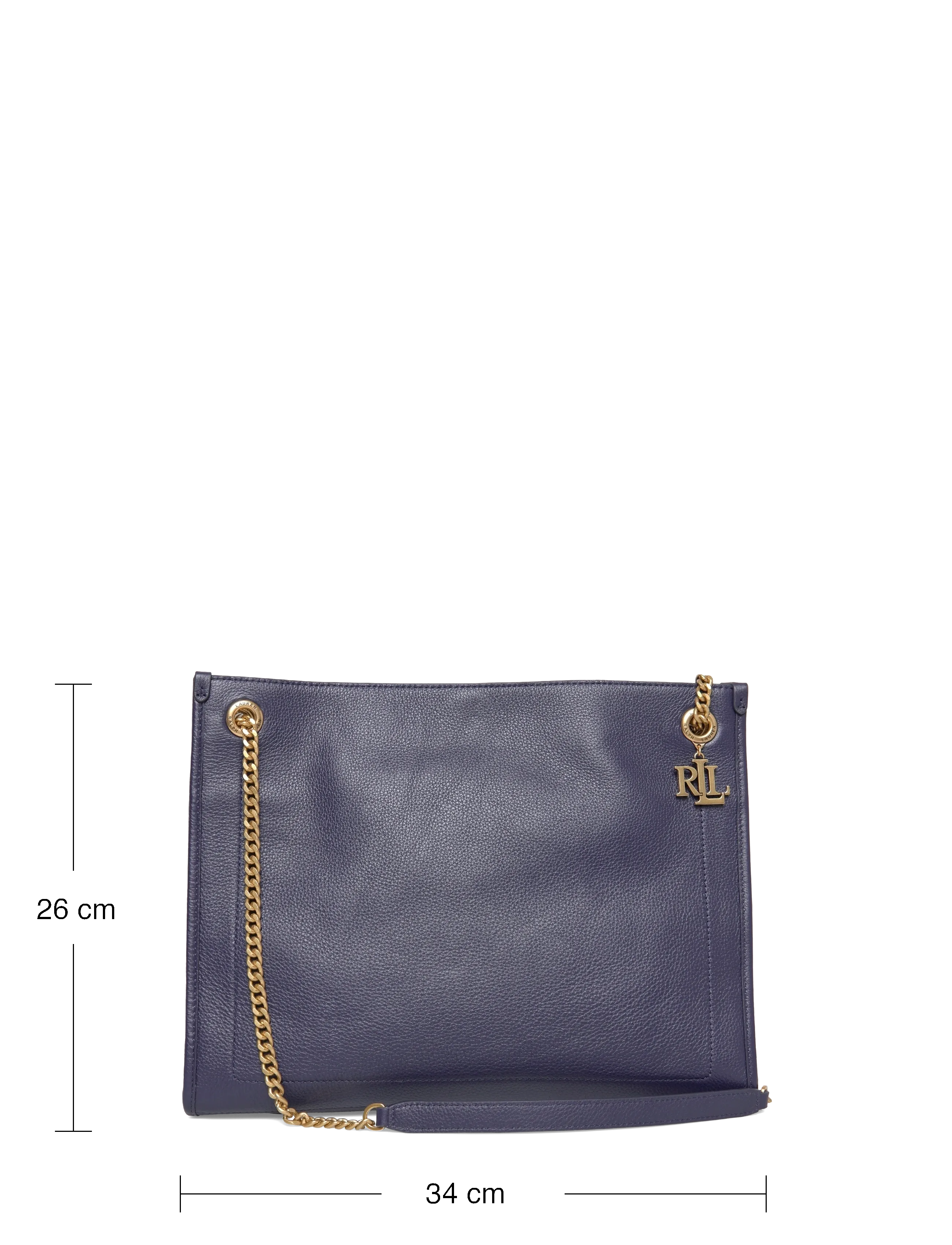 Lauren Ralph Lauren - LUXE PEBBLE LTHR-BRDLY SHPPR-TTE-LR - shoppers - refined navy - 3