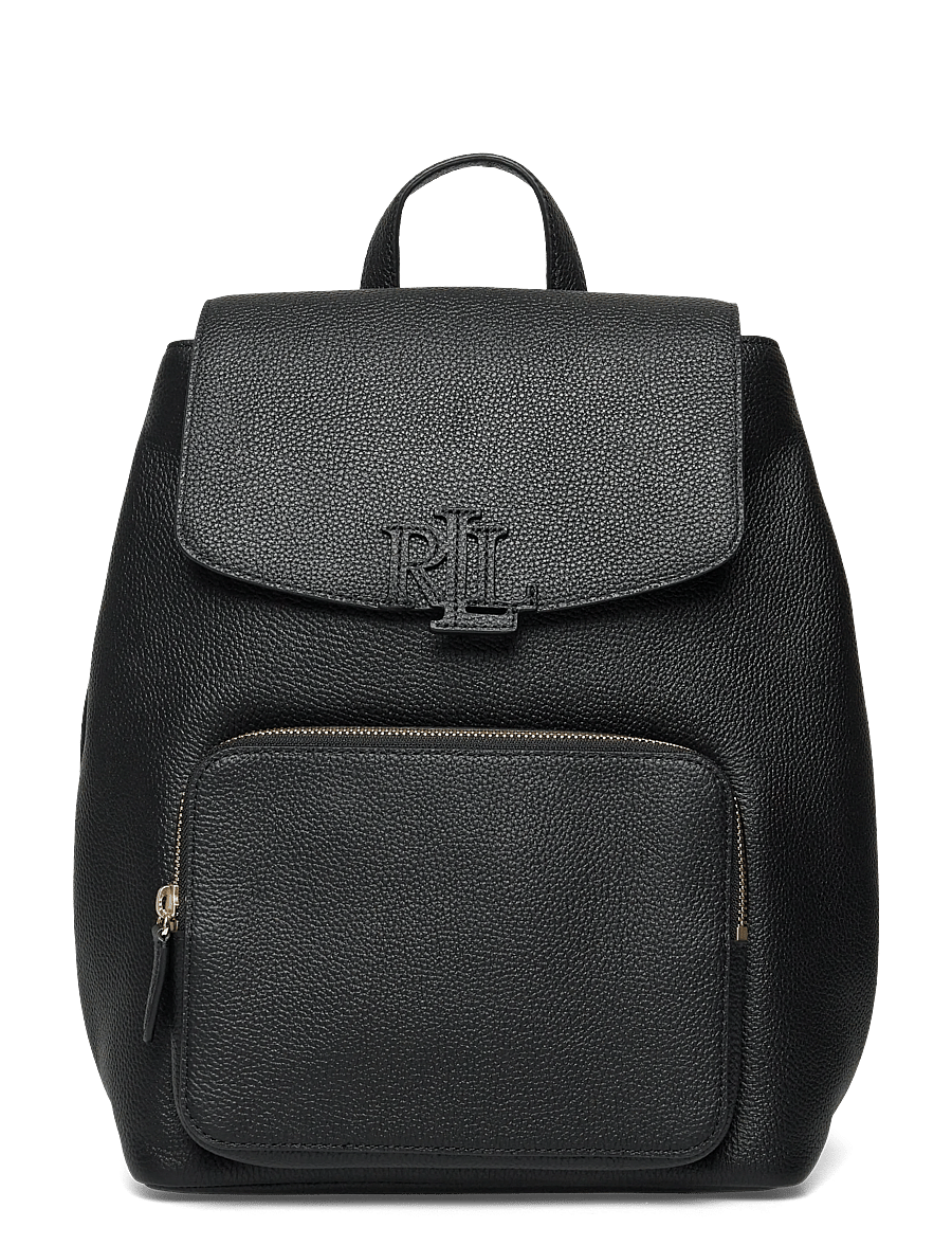 Lauren Ralph Lauren - PEBBLED LEATHER-CAMERYN BKPK-BPK-ME - alltags-style - black - 0