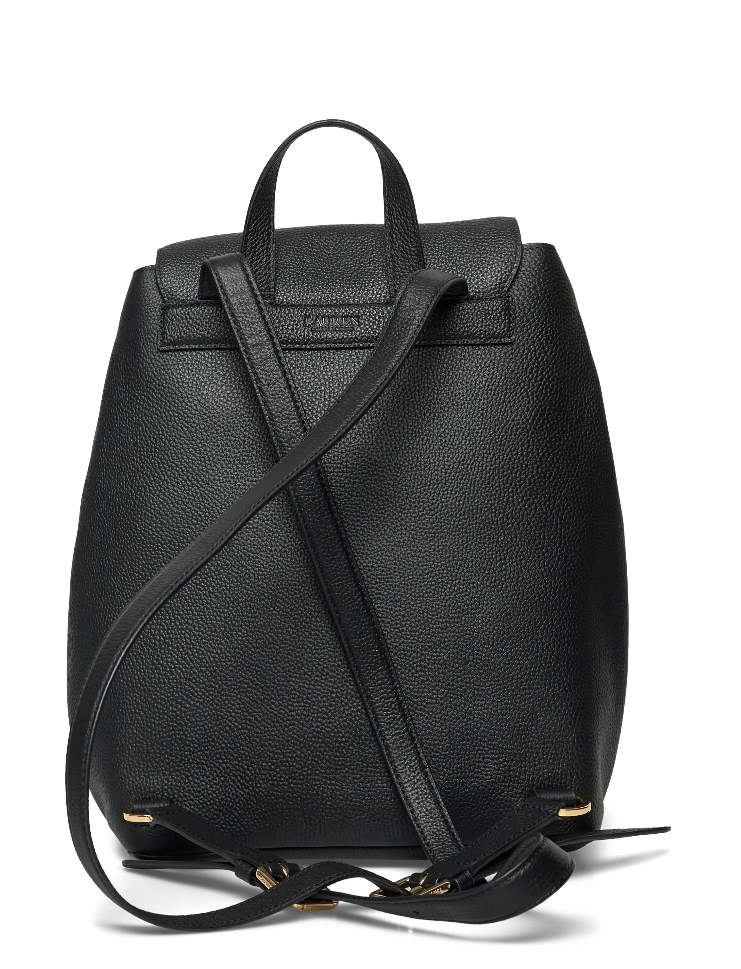 Lauren Ralph Lauren - PEBBLED LEATHER-CAMERYN BKPK-BPK-ME - alltags-style - black - 1