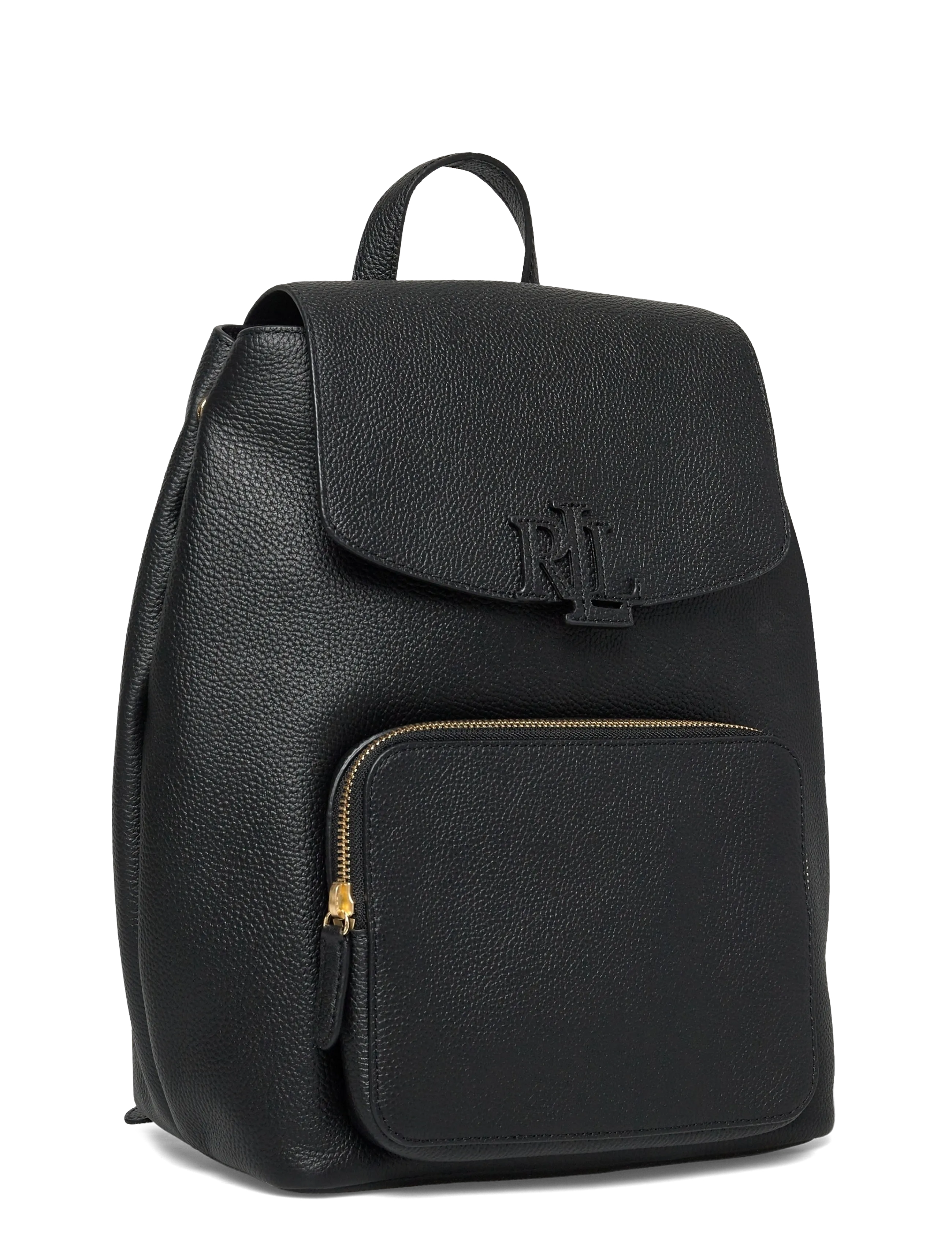Lauren Ralph Lauren - PEBBLED LEATHER-CAMERYN BKPK-BPK-ME - alltags-style - black - 2