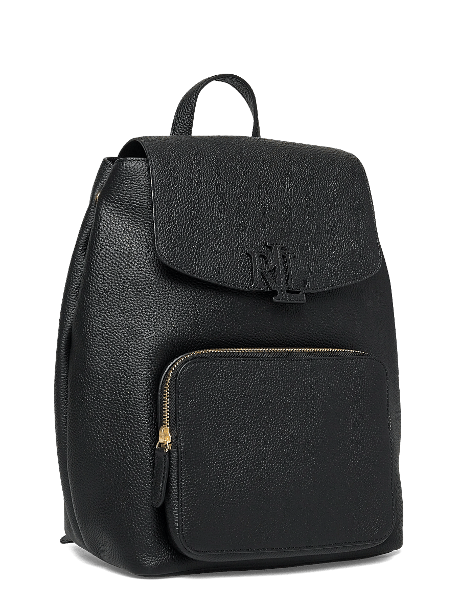 Lauren Ralph Lauren - PEBBLED LEATHER-CAMERYN BKPK-BPK-ME - alltags-style - black - 2