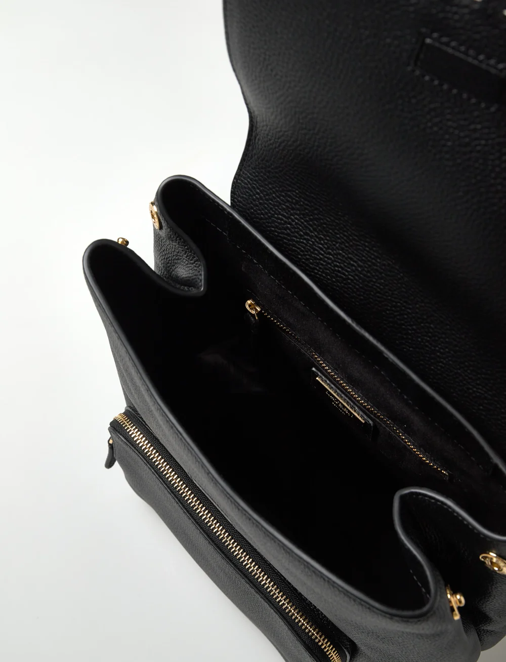 Lauren Ralph Lauren - PEBBLED LEATHER-CAMERYN BKPK-BPK-ME - igapäevane stiil - black - 3