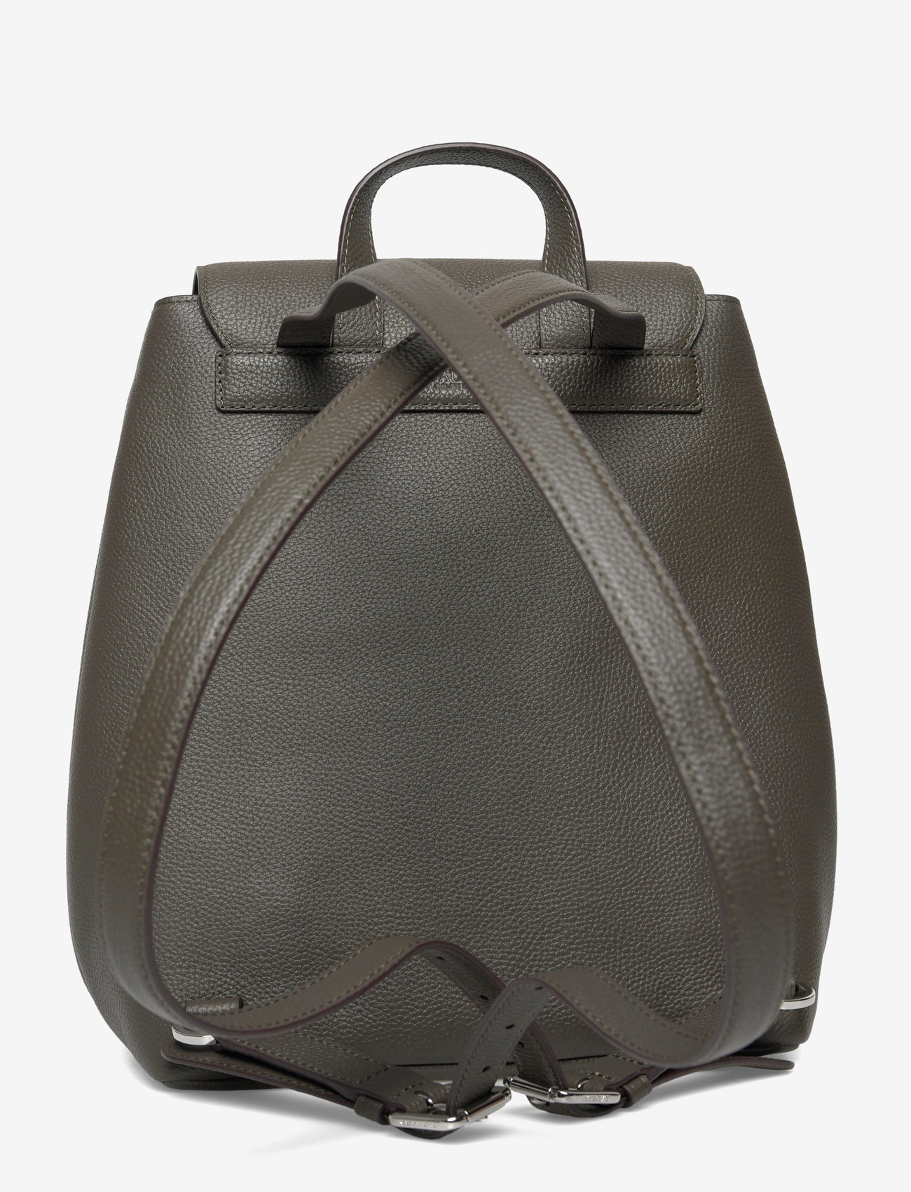 Lauren Ralph Lauren - Pebbled Leather Medium Cameryn Backpack - rygsække - dark olive - 1