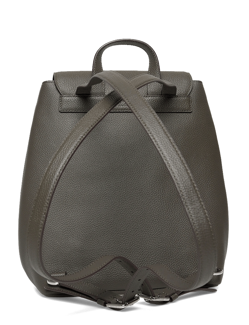 Lauren Ralph Lauren - Pebbled Leather Medium Cameryn Backpack - rygsække - dark olive - 1