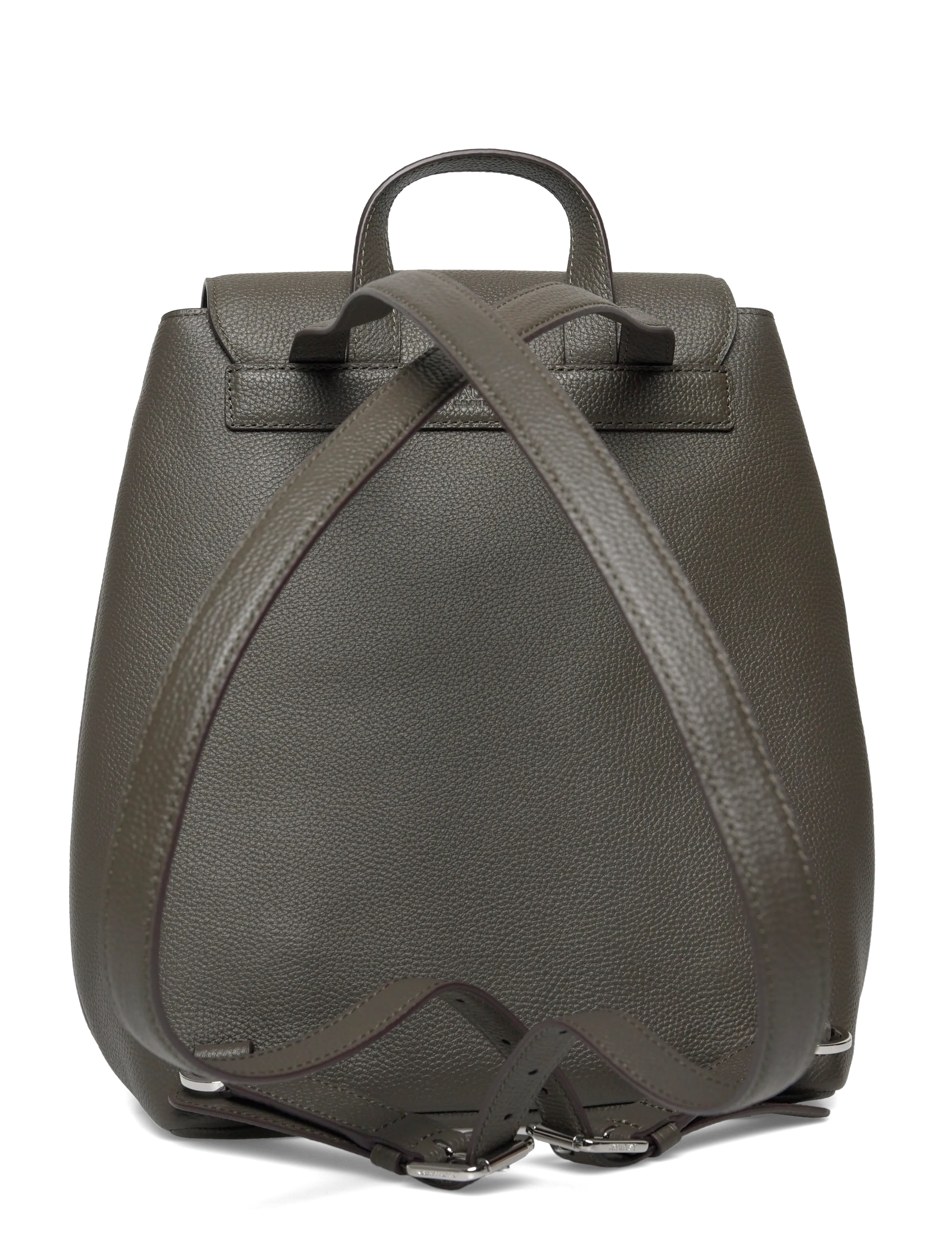 Lauren Ralph Lauren - PEBBLED LEATHER-CAMERYN BKPK-BPK-ME - accessories - dark olive - 1