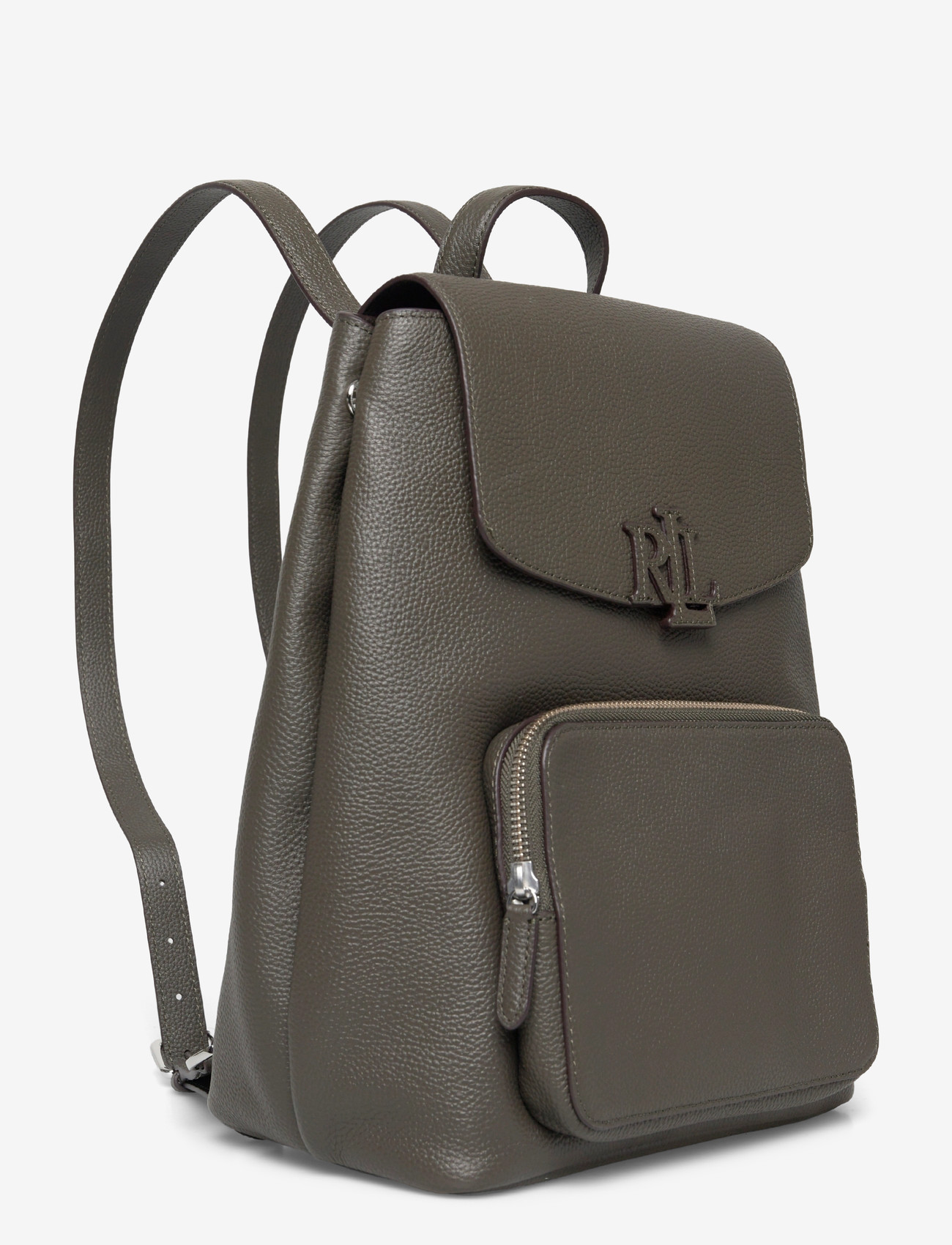 Lauren Ralph Lauren - Pebbled Leather Medium Cameryn Backpack - rygsække - dark olive - 2