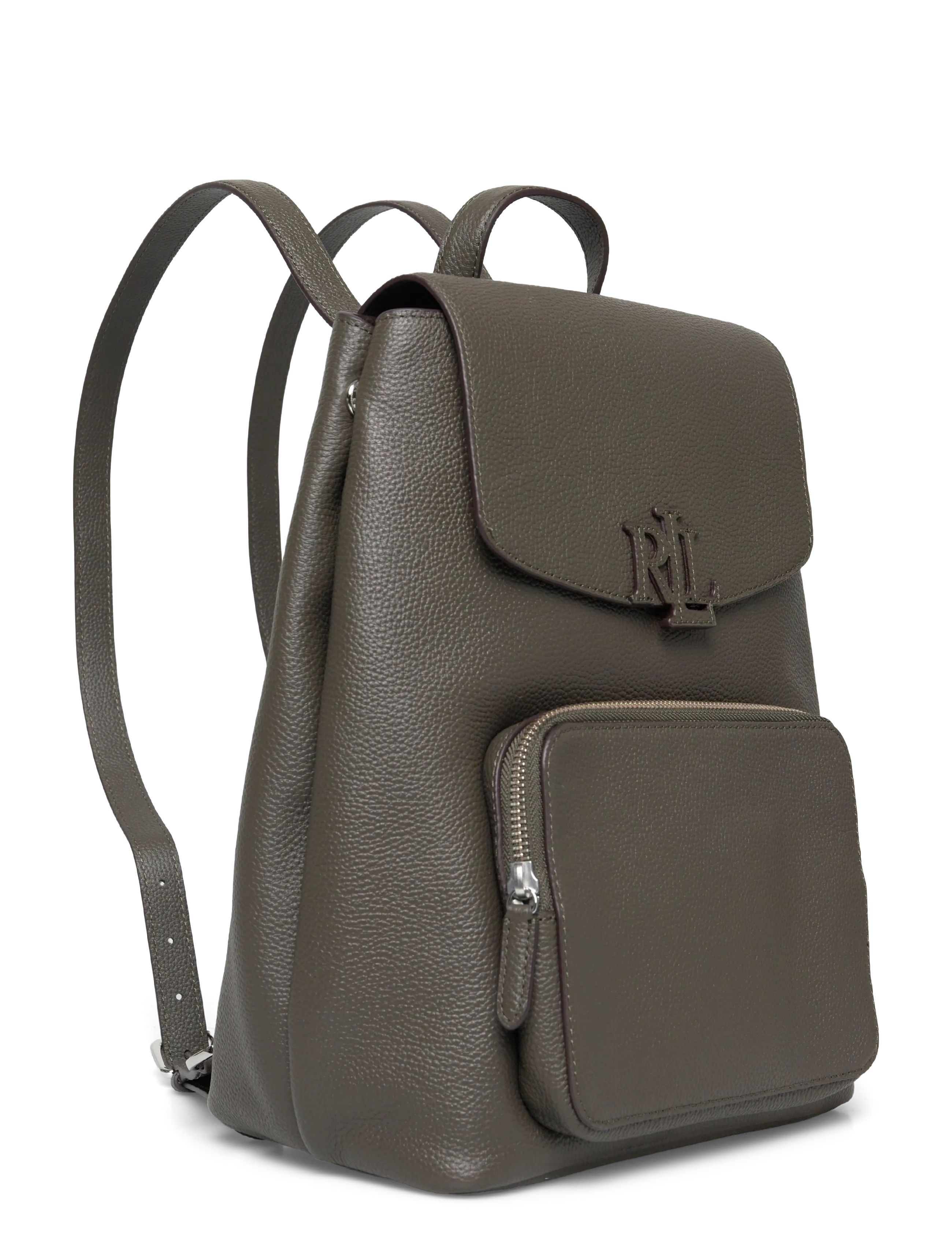Lauren Ralph Lauren - PEBBLED LEATHER-CAMERYN BKPK-BPK-ME - accessories - dark olive - 2