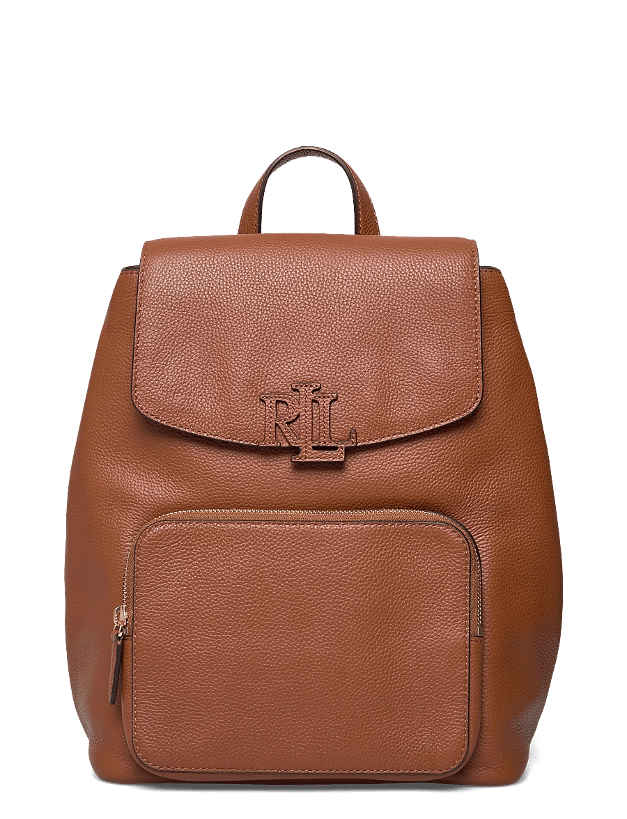 Lauren Ralph Lauren - PEBBLED LEATHER-CAMERYN BKPK-BPK-ME - hverdags stil - lauren tan - 0