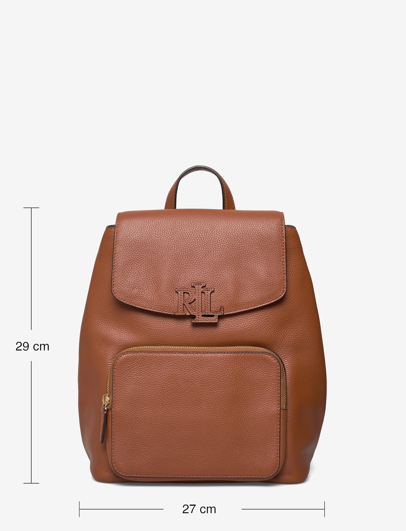 Lauren Ralph Lauren - Pebbled Leather Medium Cameryn Backpack - rucksäcke - lauren tan - 3