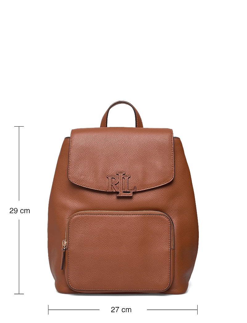 Lauren Ralph Lauren - Pebbled Leather Medium Cameryn Backpack - rucksäcke - lauren tan - 3