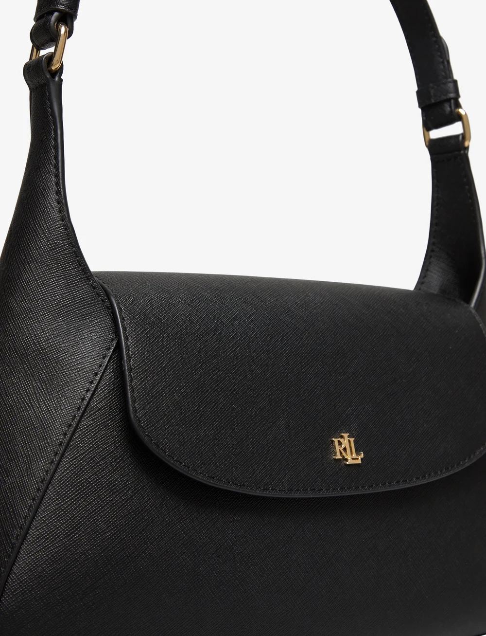 Lauren Ralph Lauren - Crosshatch Medium Schylar Shoulder Bag - top handle tasker - black - 3