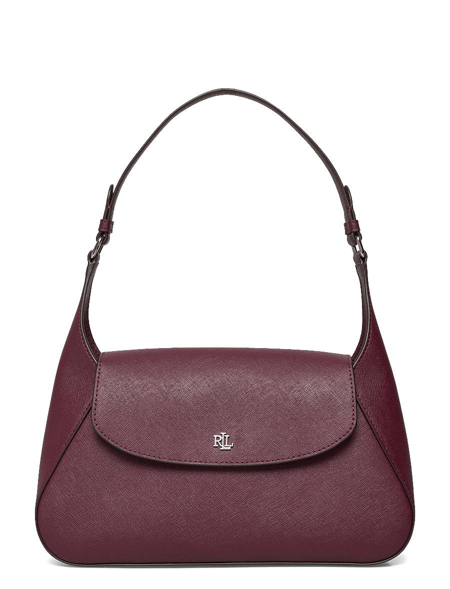 Lauren Ralph Lauren - Crosshatch Medium Schylar Shoulder Bag - sacs à main - dark garnet - 0