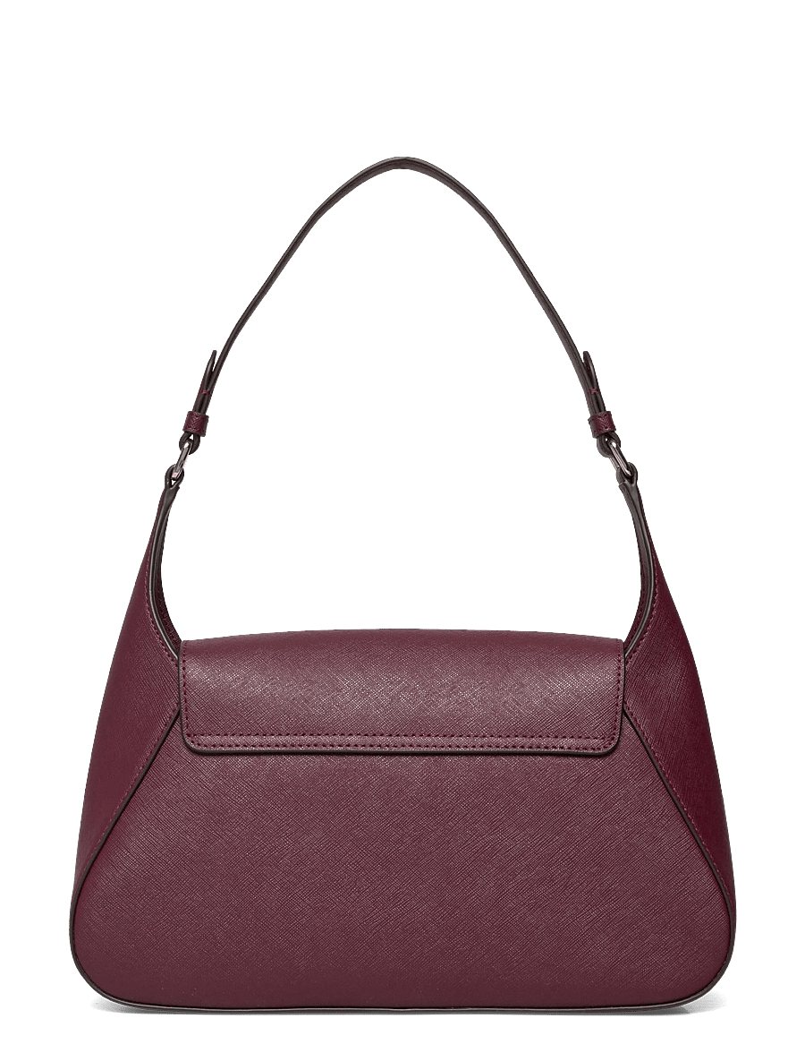 Lauren Ralph Lauren - Crosshatch Medium Schylar Shoulder Bag - sacs à main - dark garnet - 1