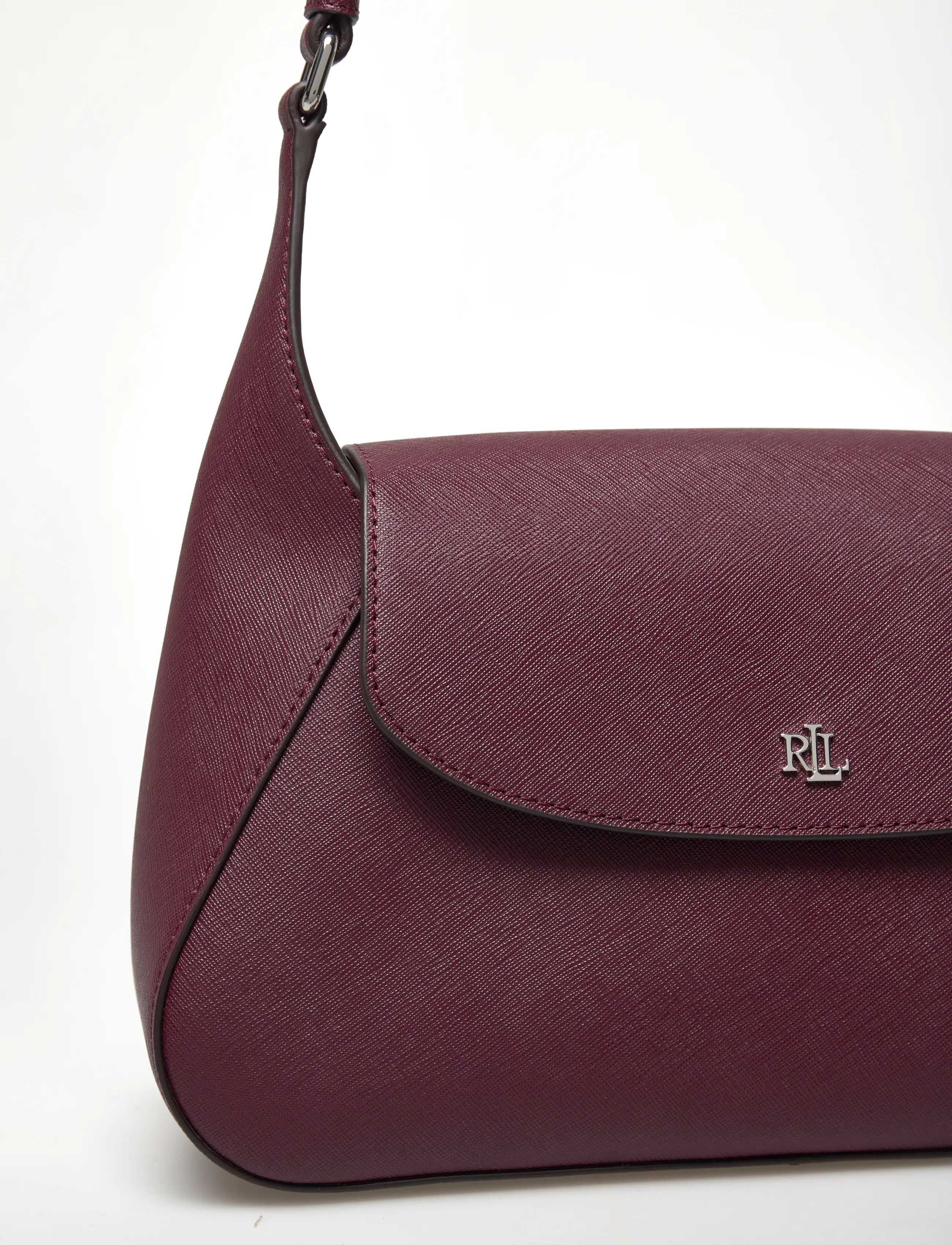 Lauren Ralph Lauren - Crosshatch Medium Schylar Shoulder Bag - sacs à main - dark garnet - 3