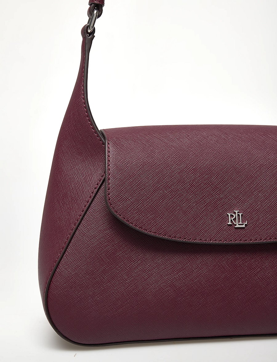Lauren Ralph Lauren - Crosshatch Medium Schylar Shoulder Bag - sacs à main - dark garnet - 3