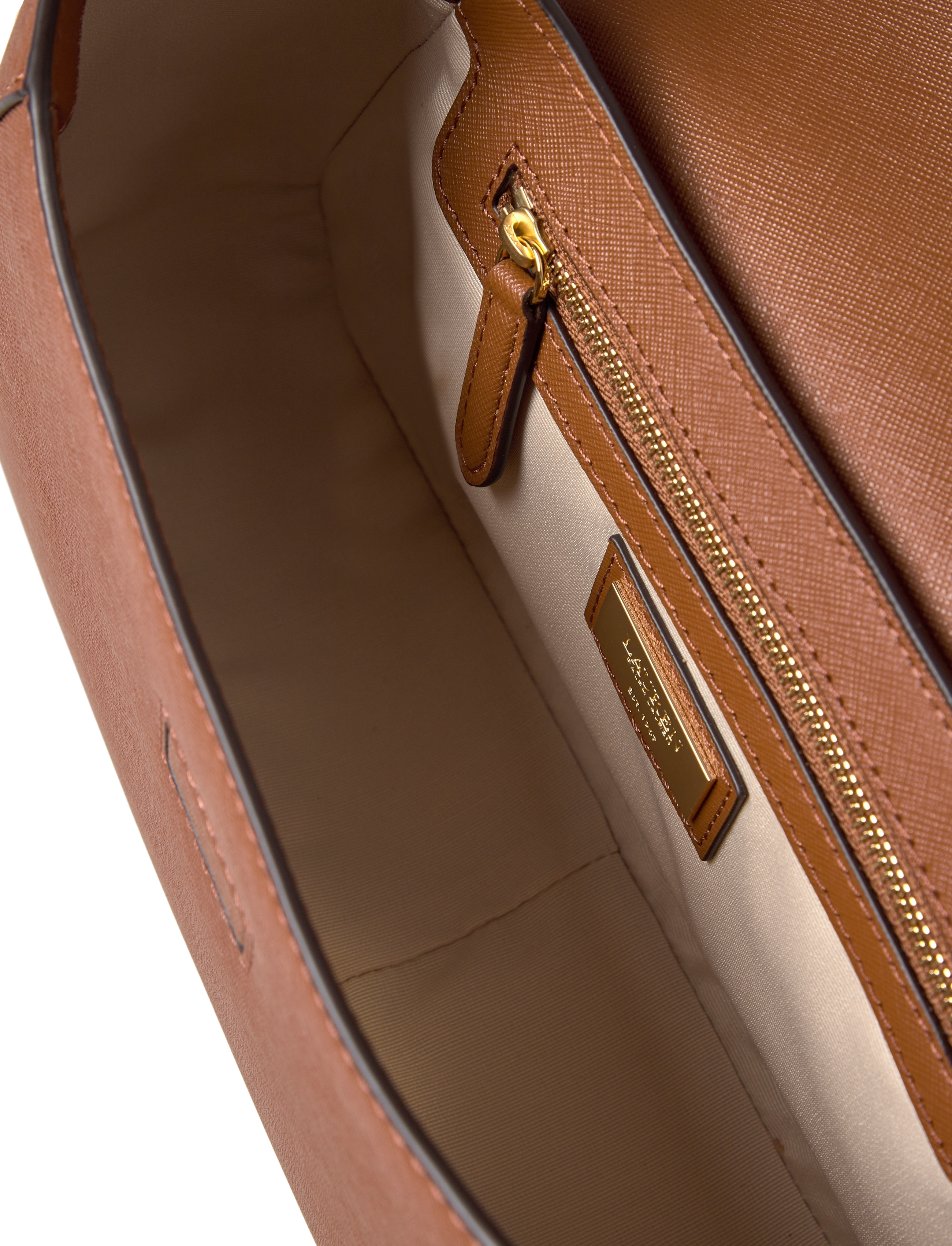 Lauren Ralph Lauren - Crosshatch Medium Schylar Shoulder Bag - sacs à main - lauren tan - 4