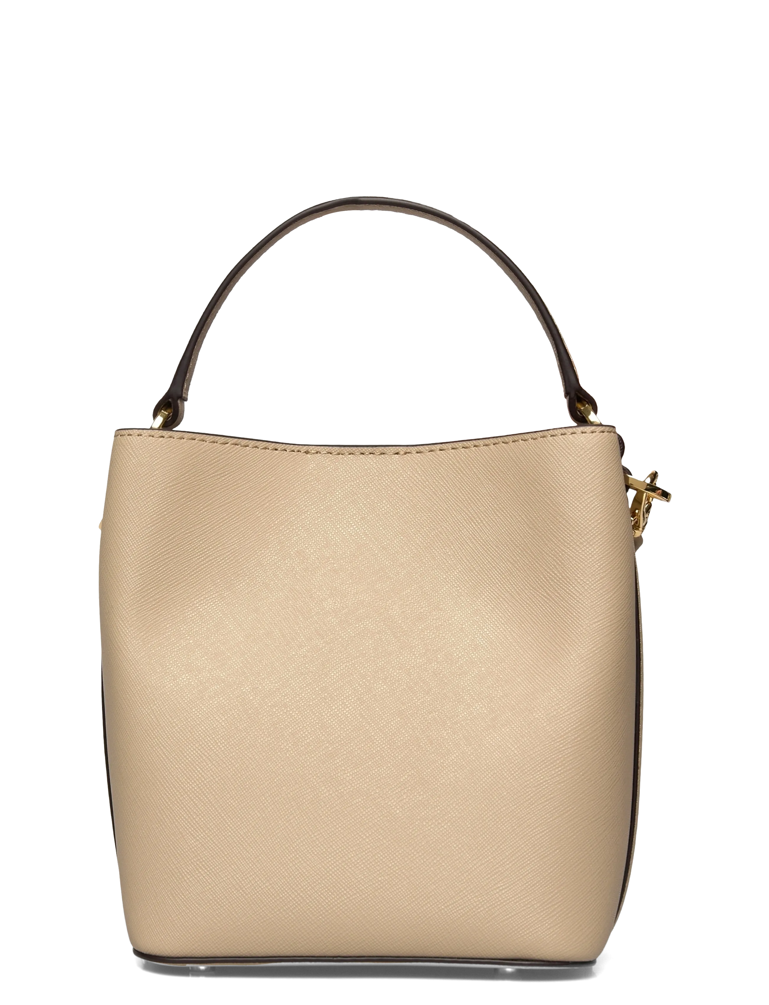 Lauren Ralph Lauren - Crosshatch Small Reese Bucket Bag - crossbody bags - birch tan - 1
