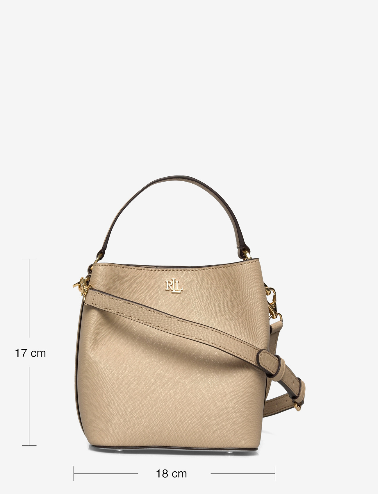 Lauren Ralph Lauren - CROSSHATCH LEATHER-REESE SM BKT-BUB - everyday style - birch tan - 3