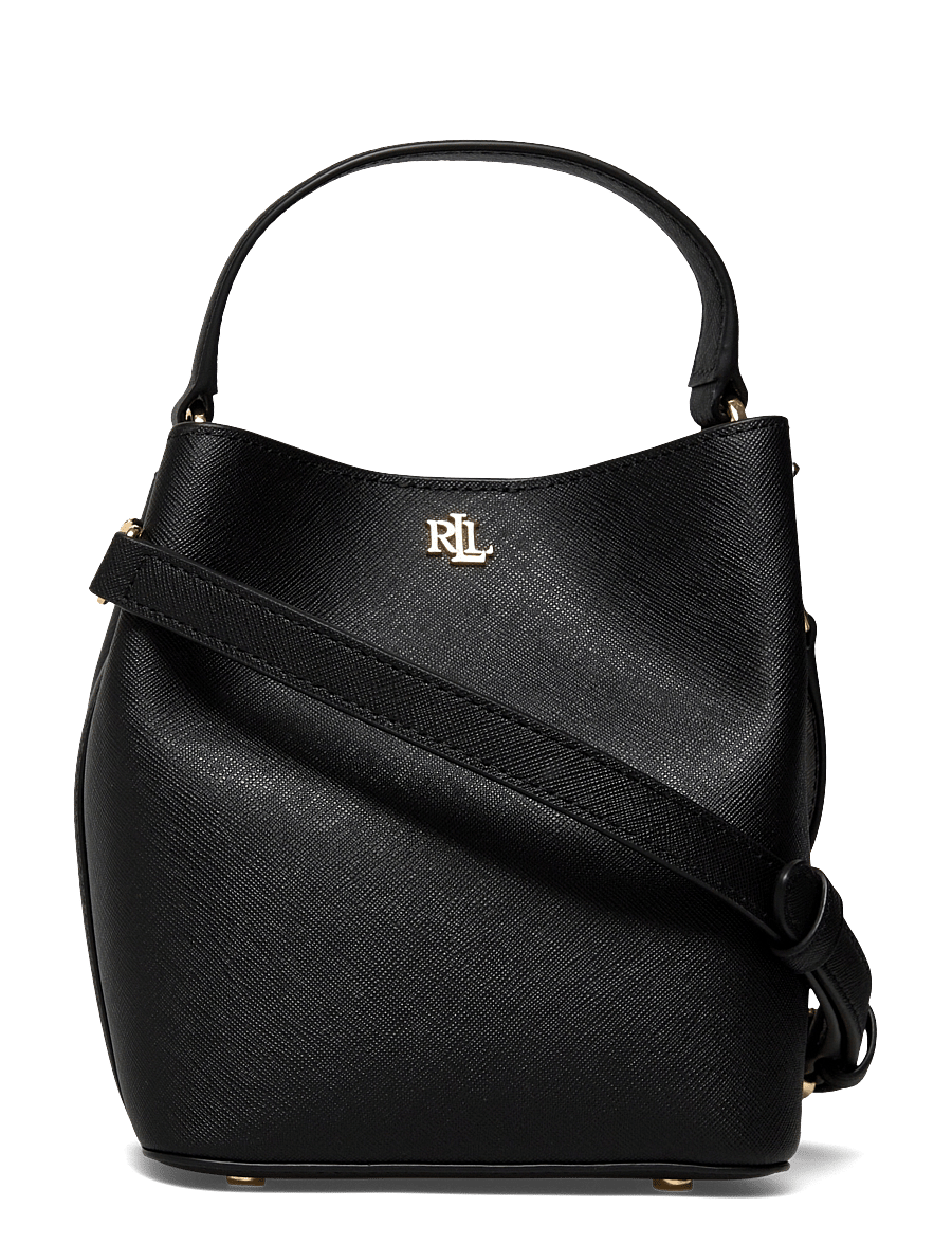 Lauren Ralph Lauren - Crosshatch Small Reese Bucket Bag - umhängetaschen - black - 0